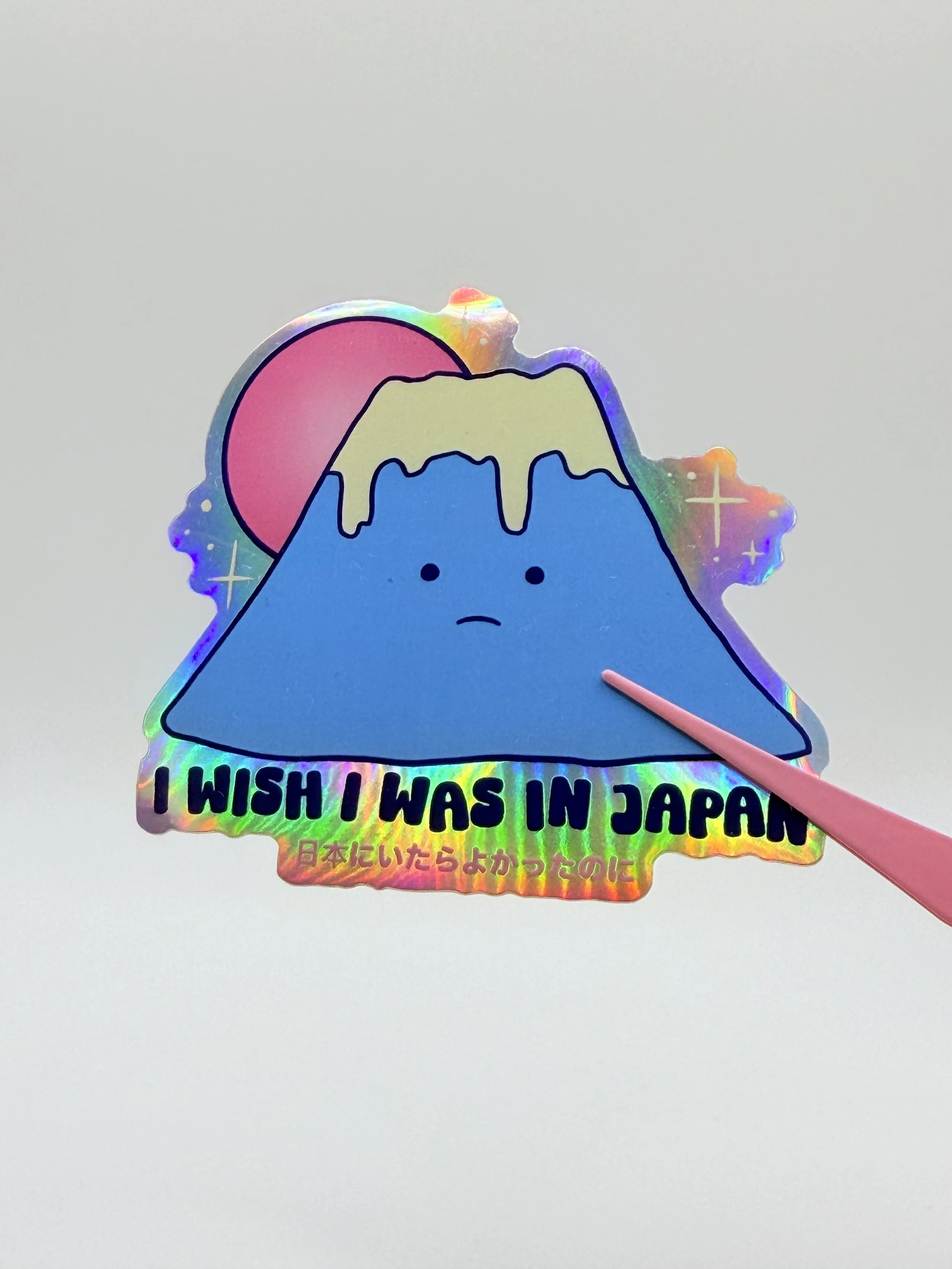 wish i was in Japan holo sticker