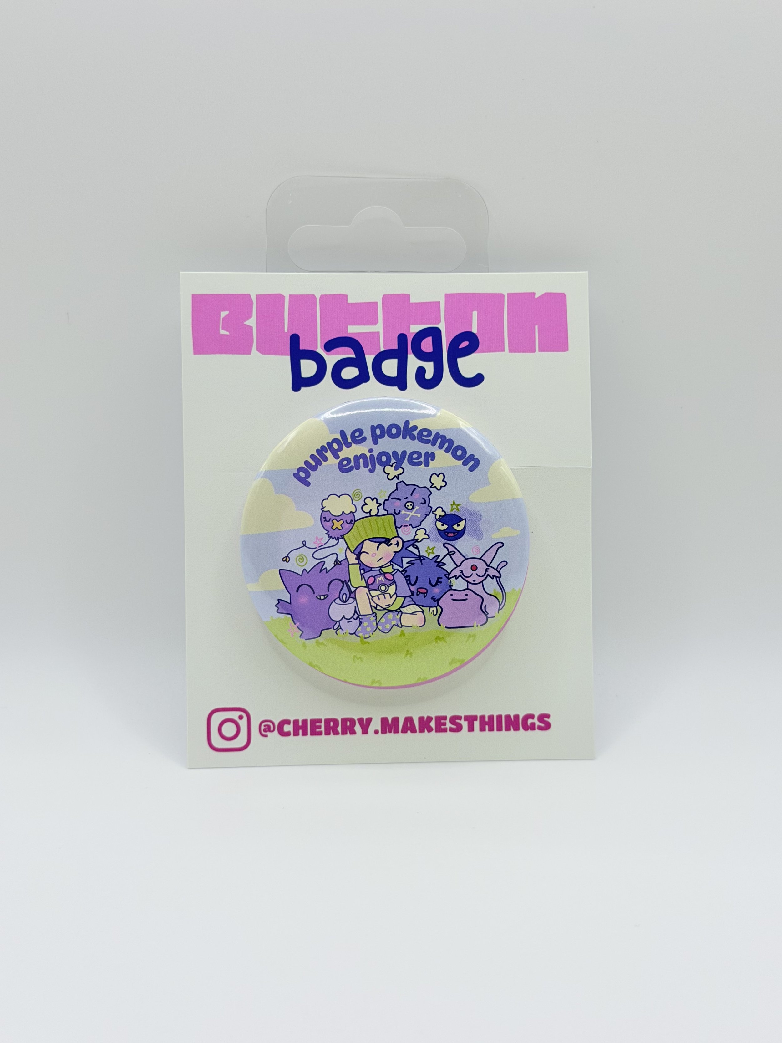 PURPLE GAL button badge