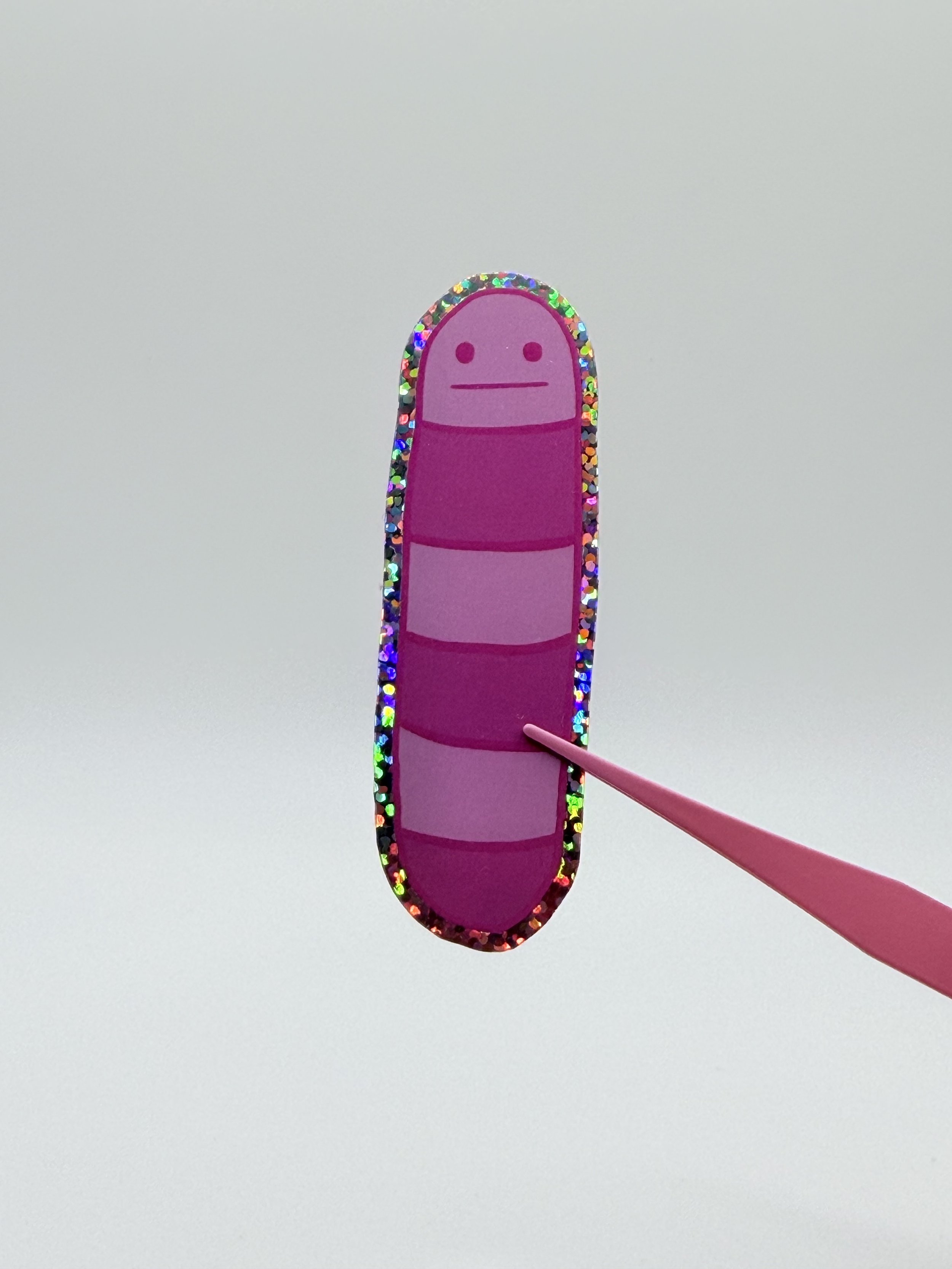 viper the worm holo sticker