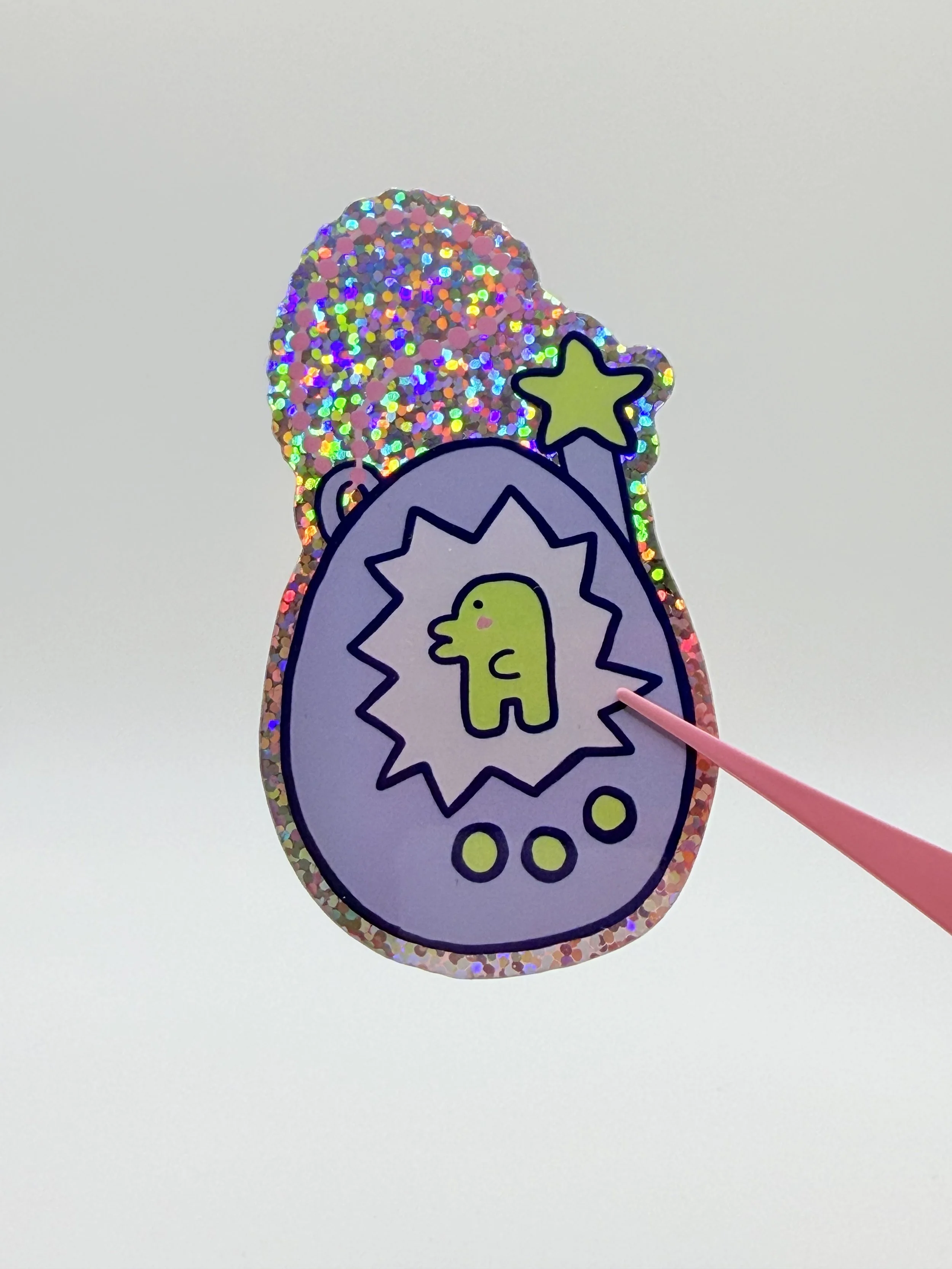 nostalgia toy inspired holo sticker