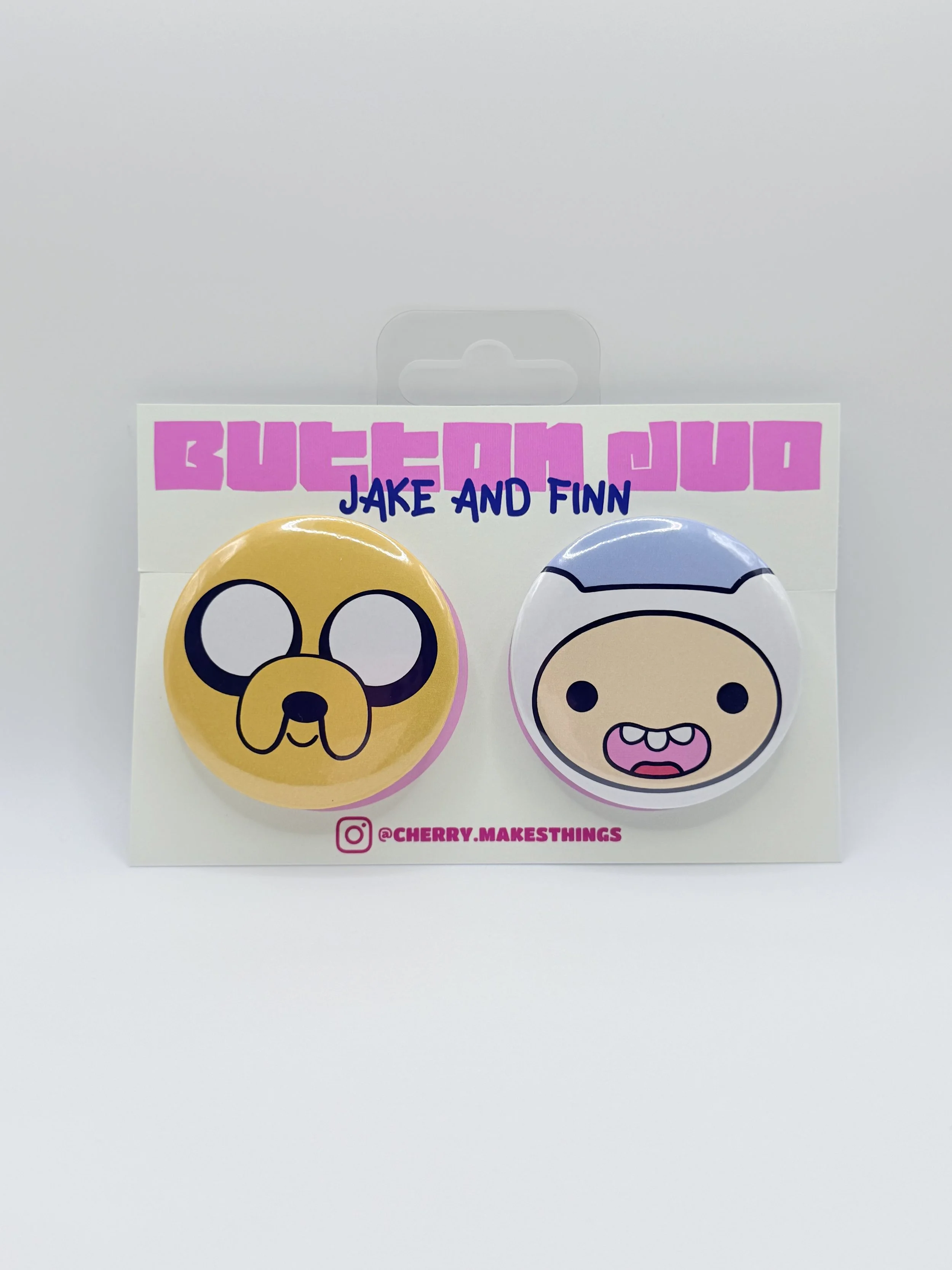 FINN & JAKE button badge duo