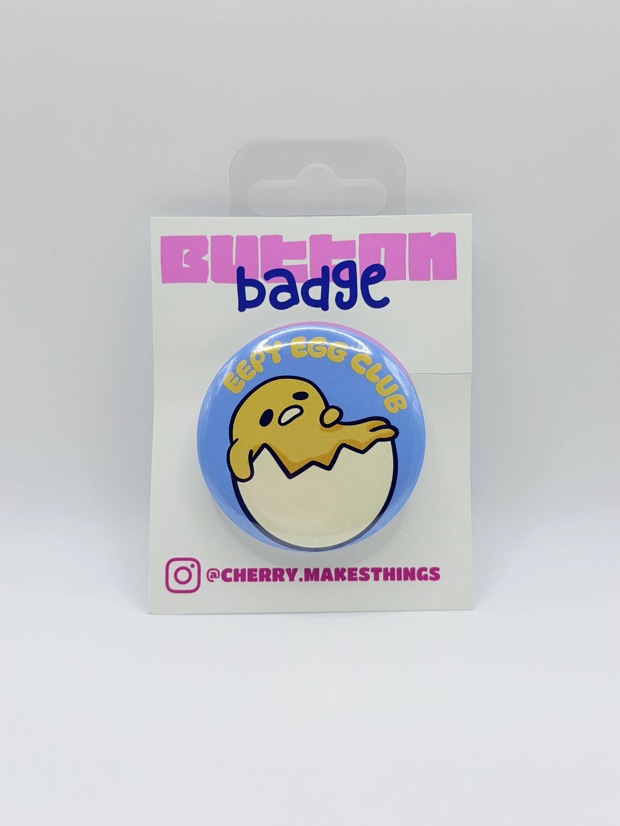 EEPY EGG CLUB button badge
