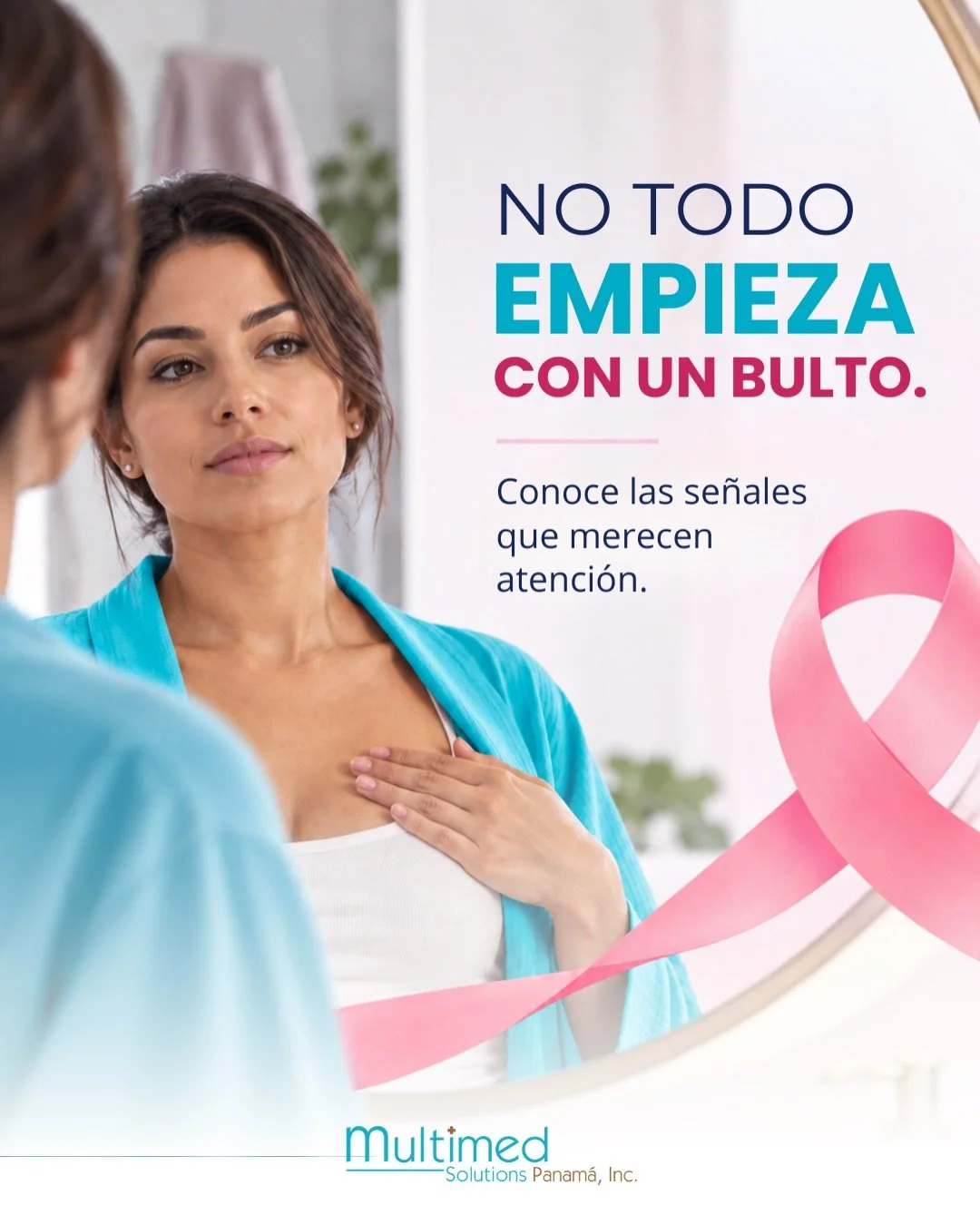 🎀 Conocer tu cuerpo tambi&eacute;n es parte de cuidarte.
Cuando hablamos de c&aacute;ncer de mama, muchas veces pensamos primero en un bulto. Sin embargo, existen otros cambios que tambi&eacute;n merecen atenci&oacute;n.
Observar, conocer qu&eacute;