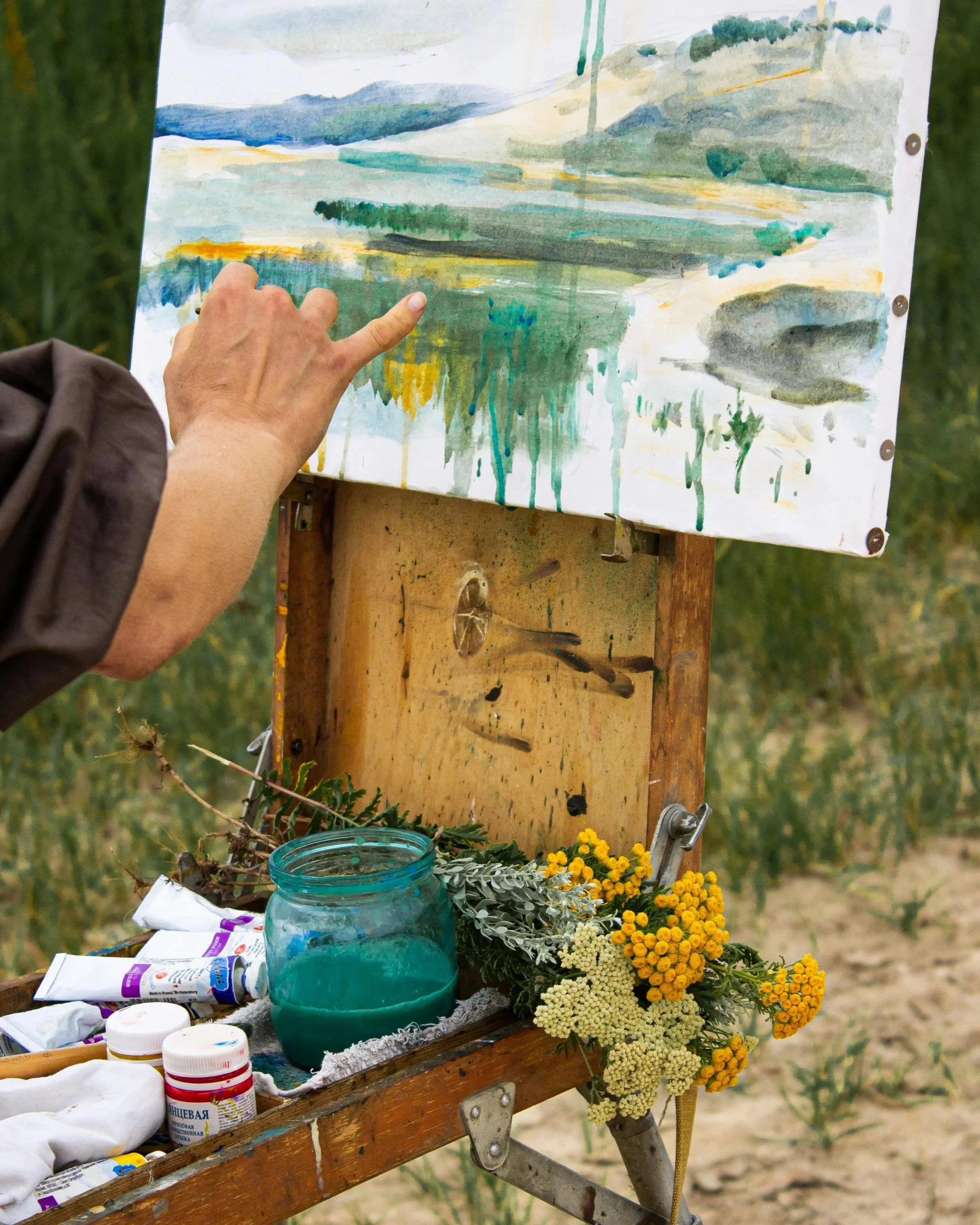 Expressive intuitive painting using bold, intuitive color