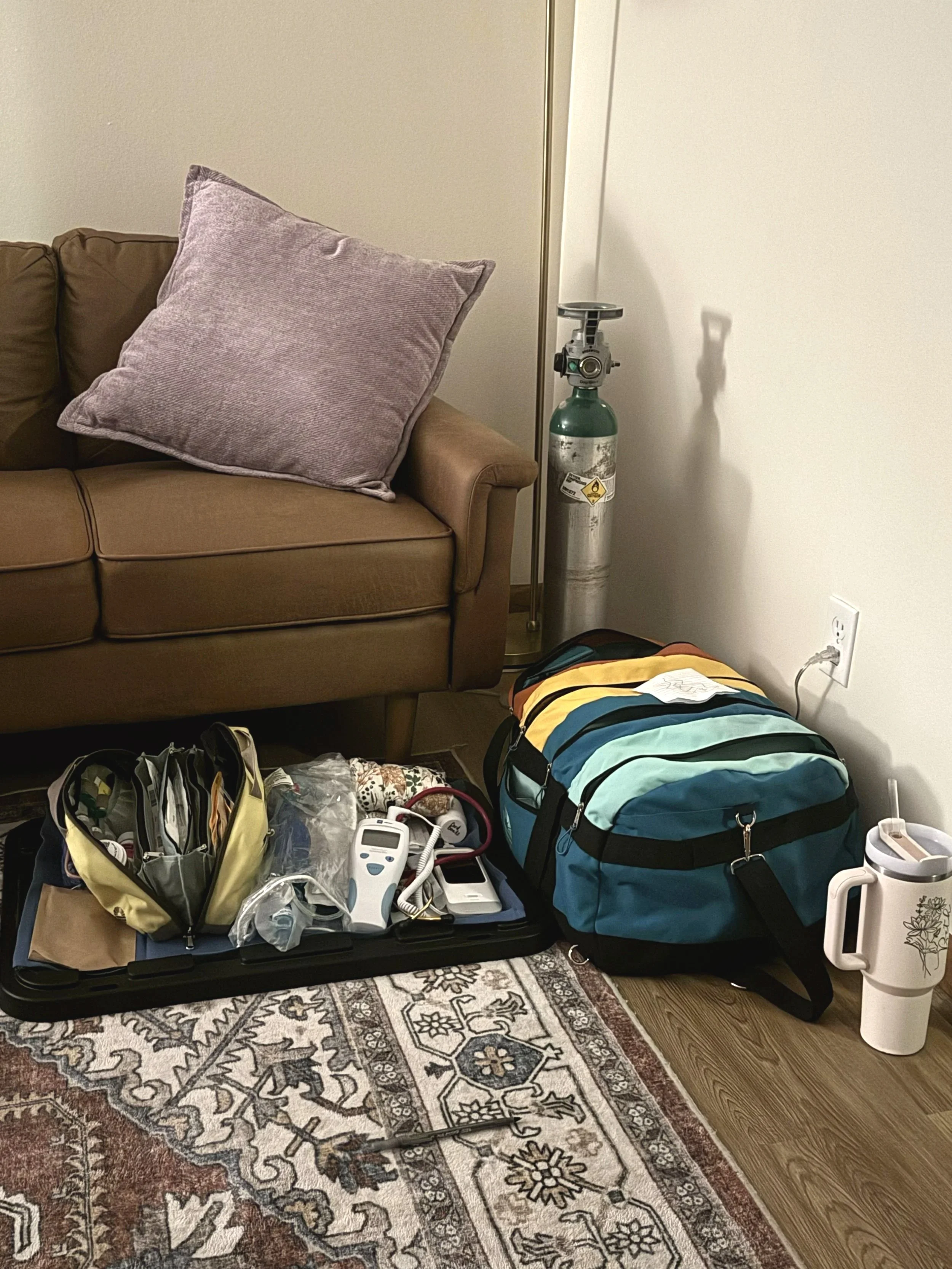 Tools and resources used during physiological birth.
