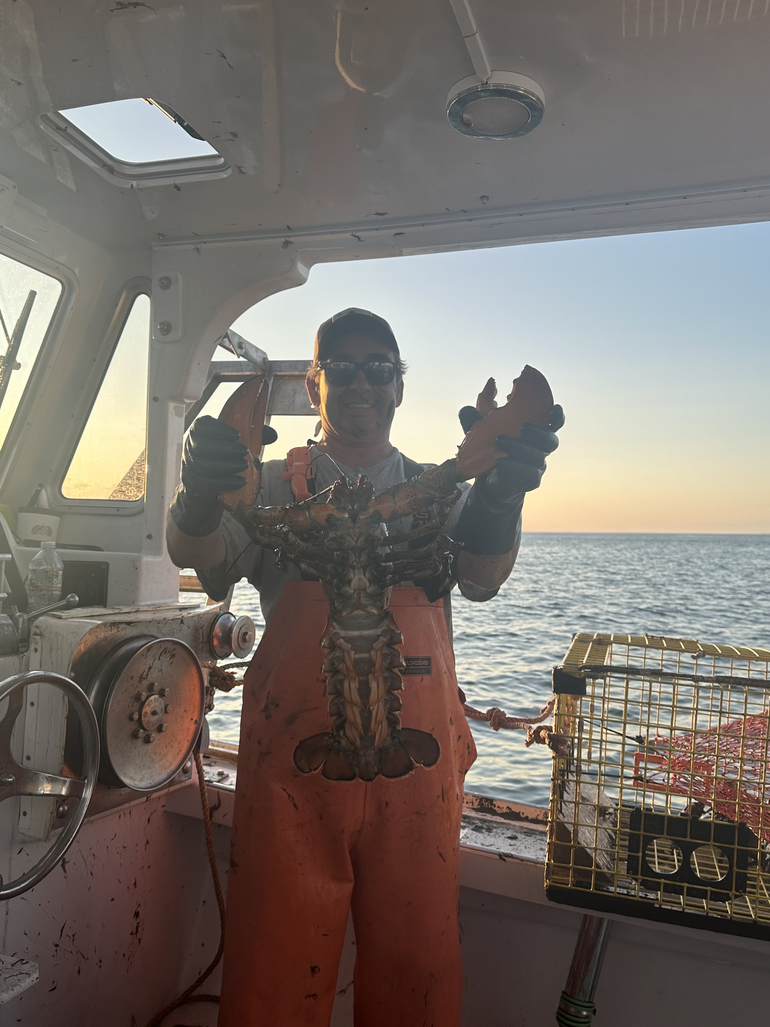 Captain Dave Holding A lobster