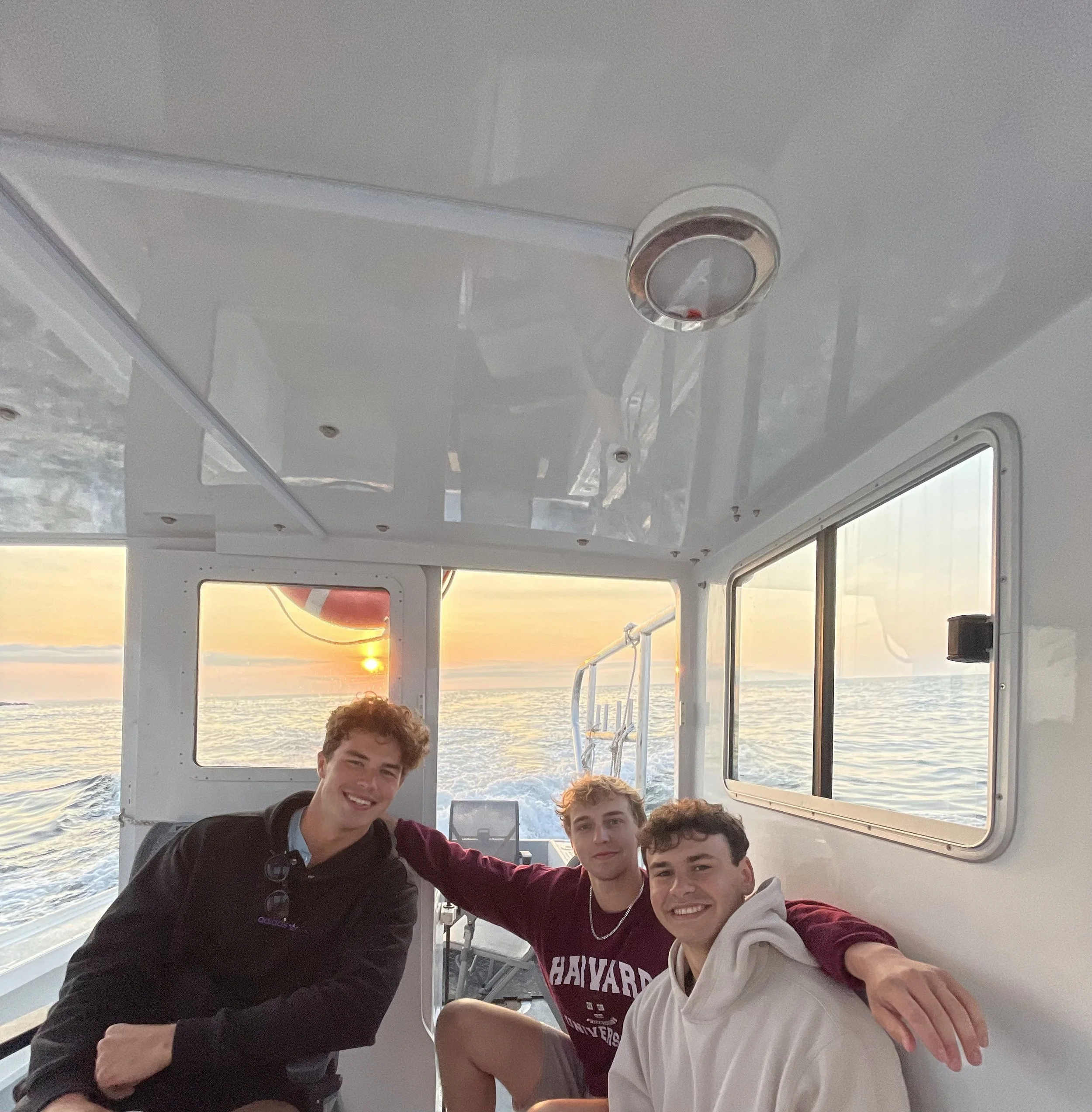 Boys on Lobster Boat