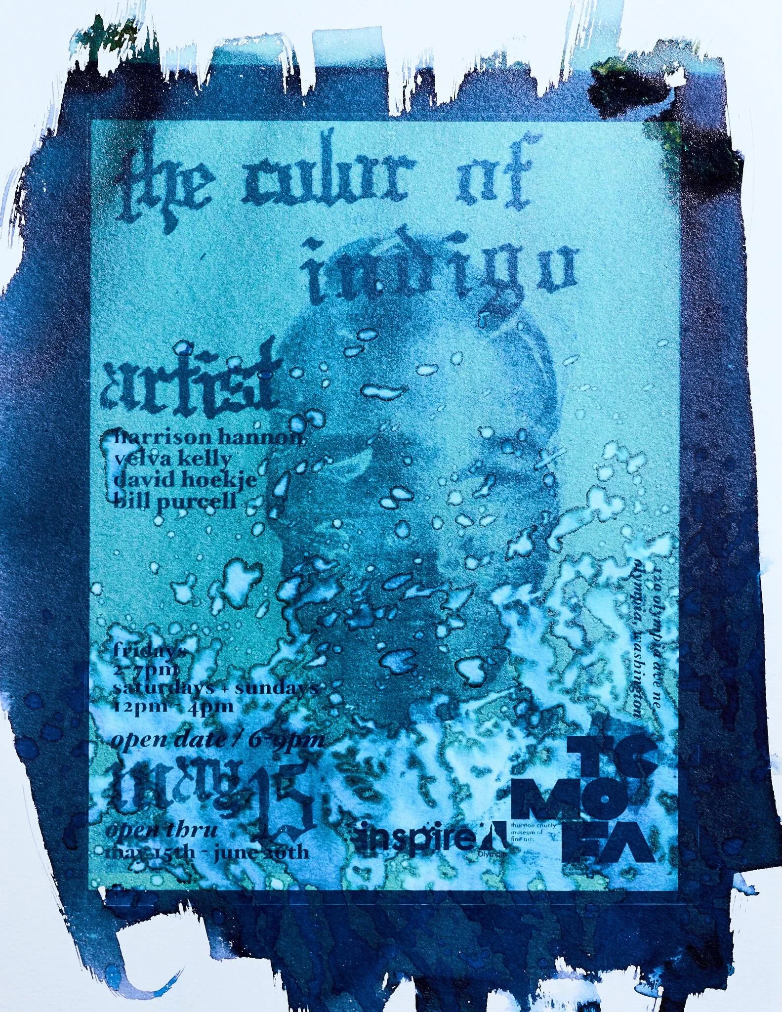 TCMoFA is proud to announce the color of indigo, the newest exhibition by harrison hannon

Join us on May 15th from 6pm-9pm as we open this show in the museum&rsquo;s east wing, as well as present the return of the museum&rsquo;s permanent collection