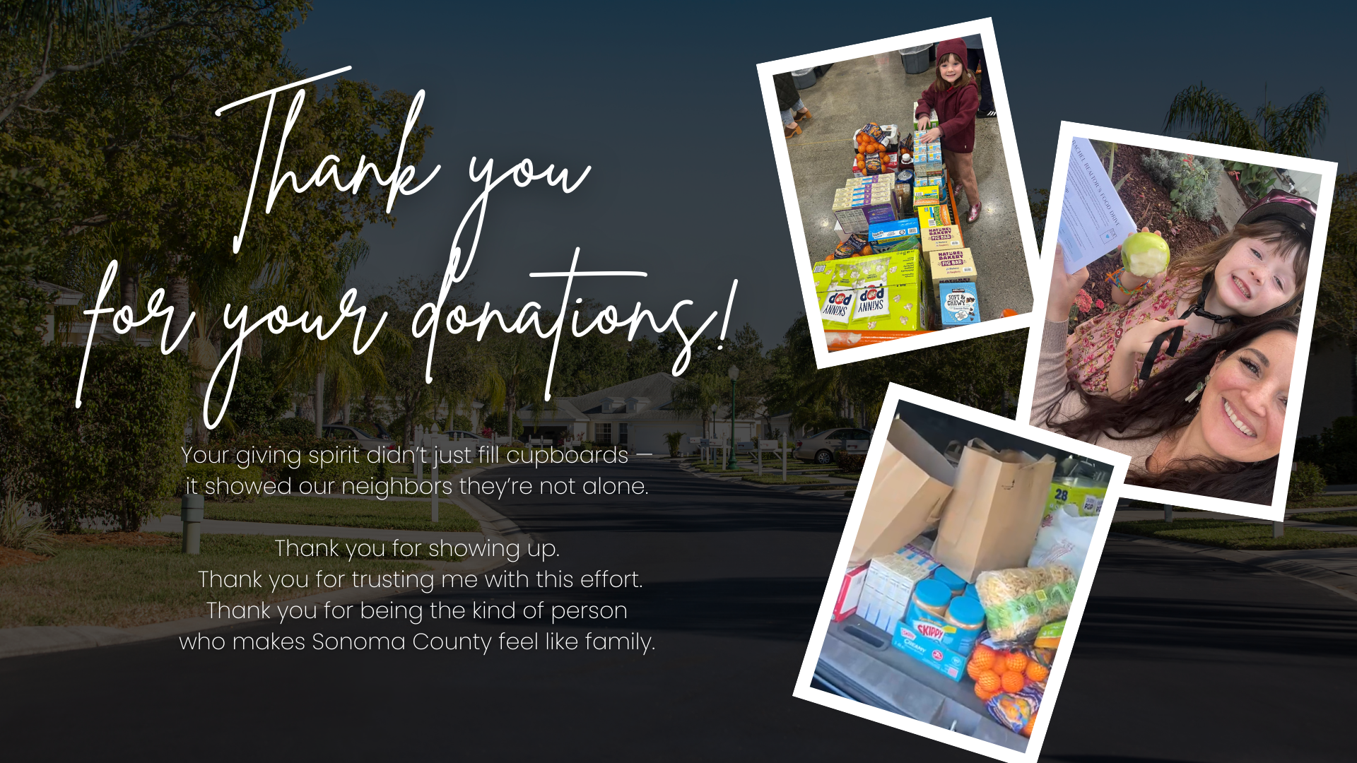 You helped make our Holiday Food Drive something truly special.