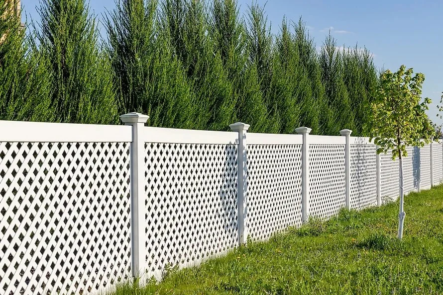 white fencing in residential area