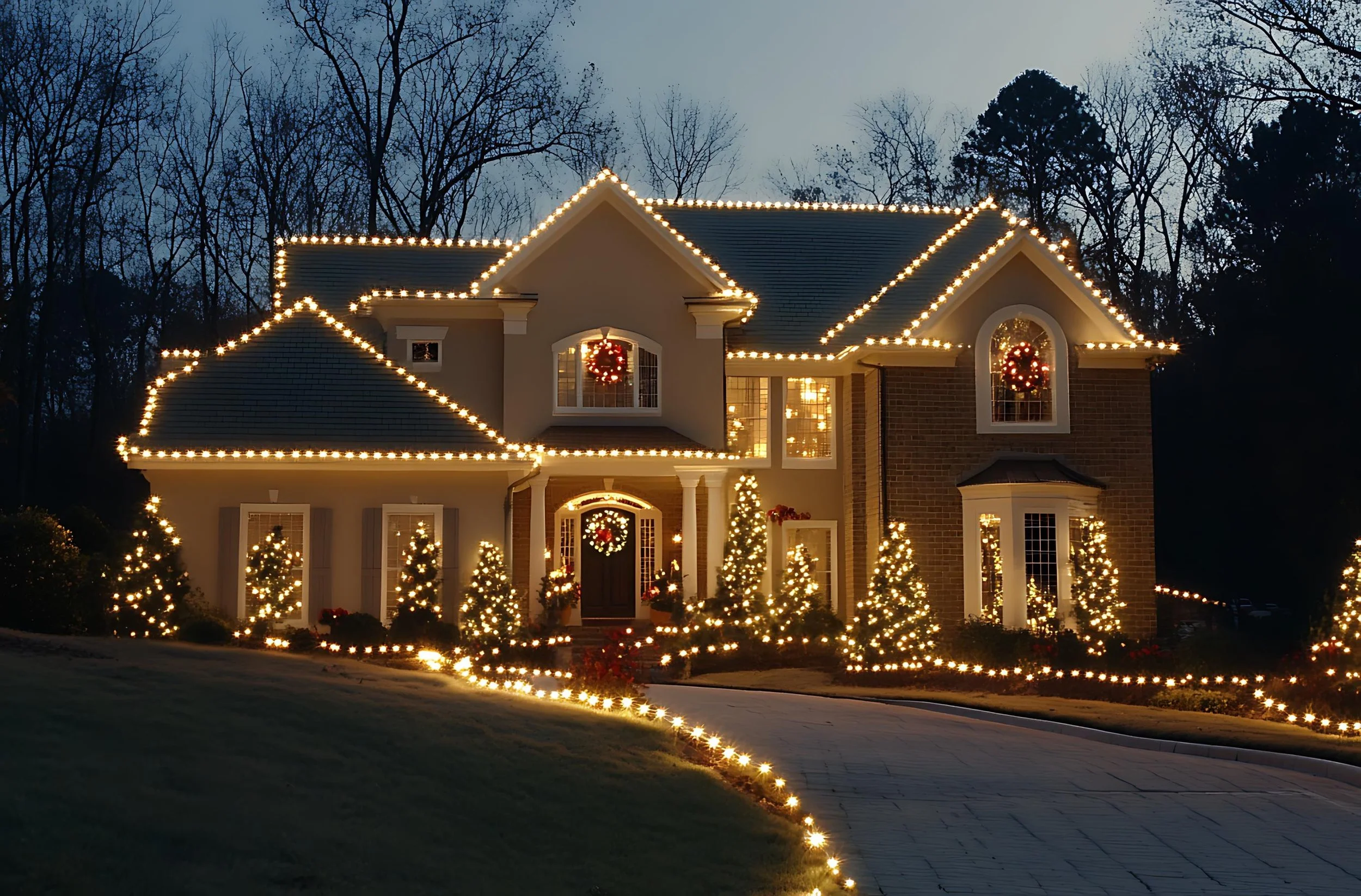 Outdoor lighting services by Teddy's Lawn & Landscape