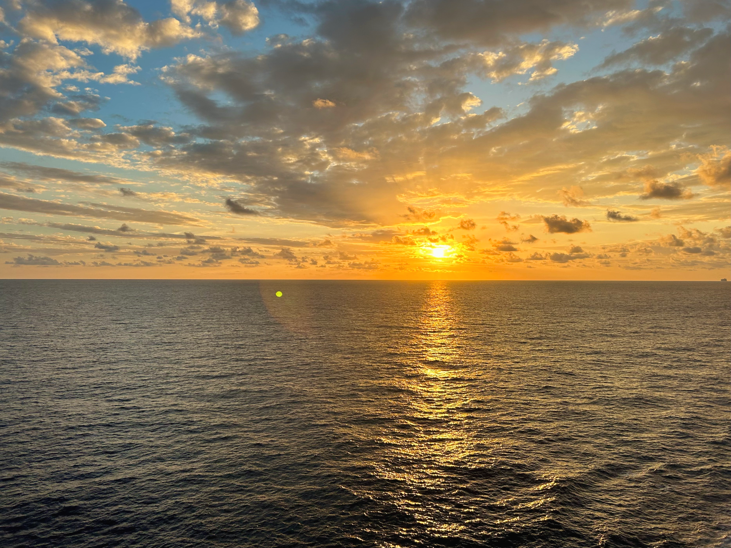 Sunrise on the ocean