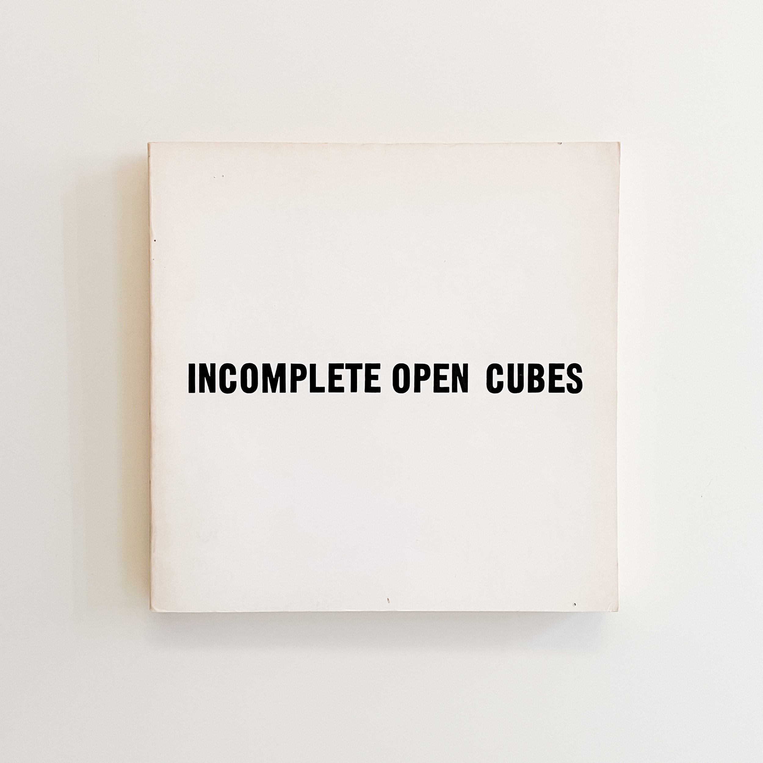 Sol LeWitt: Incomplete Open Cubes