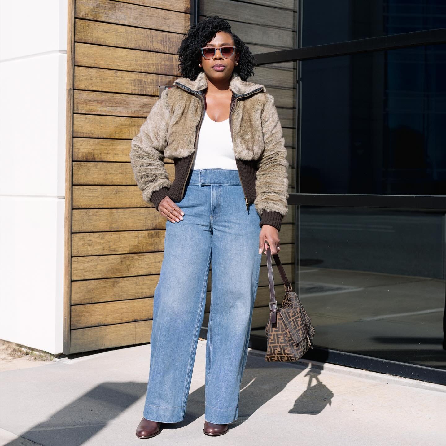 Although I&rsquo;m looking forward to welcoming Spring tomorrow, I&rsquo;m going to miss wearing my favorite winter outerwear. What winter items will you miss the most?

www.meetmarquita.com

Faux fur coat (old)- @express 
Shirt- @express 
Jeans- @ex
