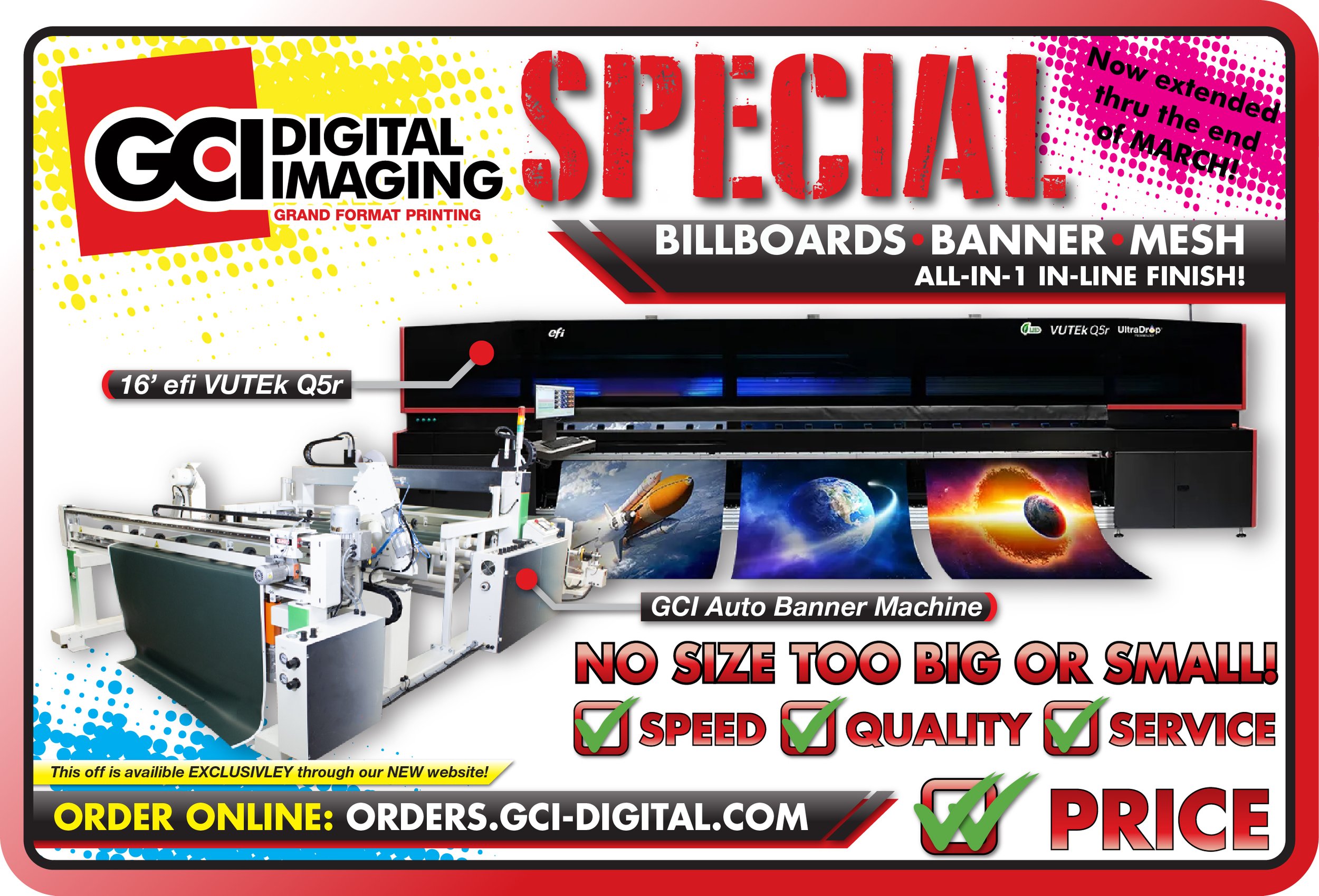 One of the many ads I have made for GCI