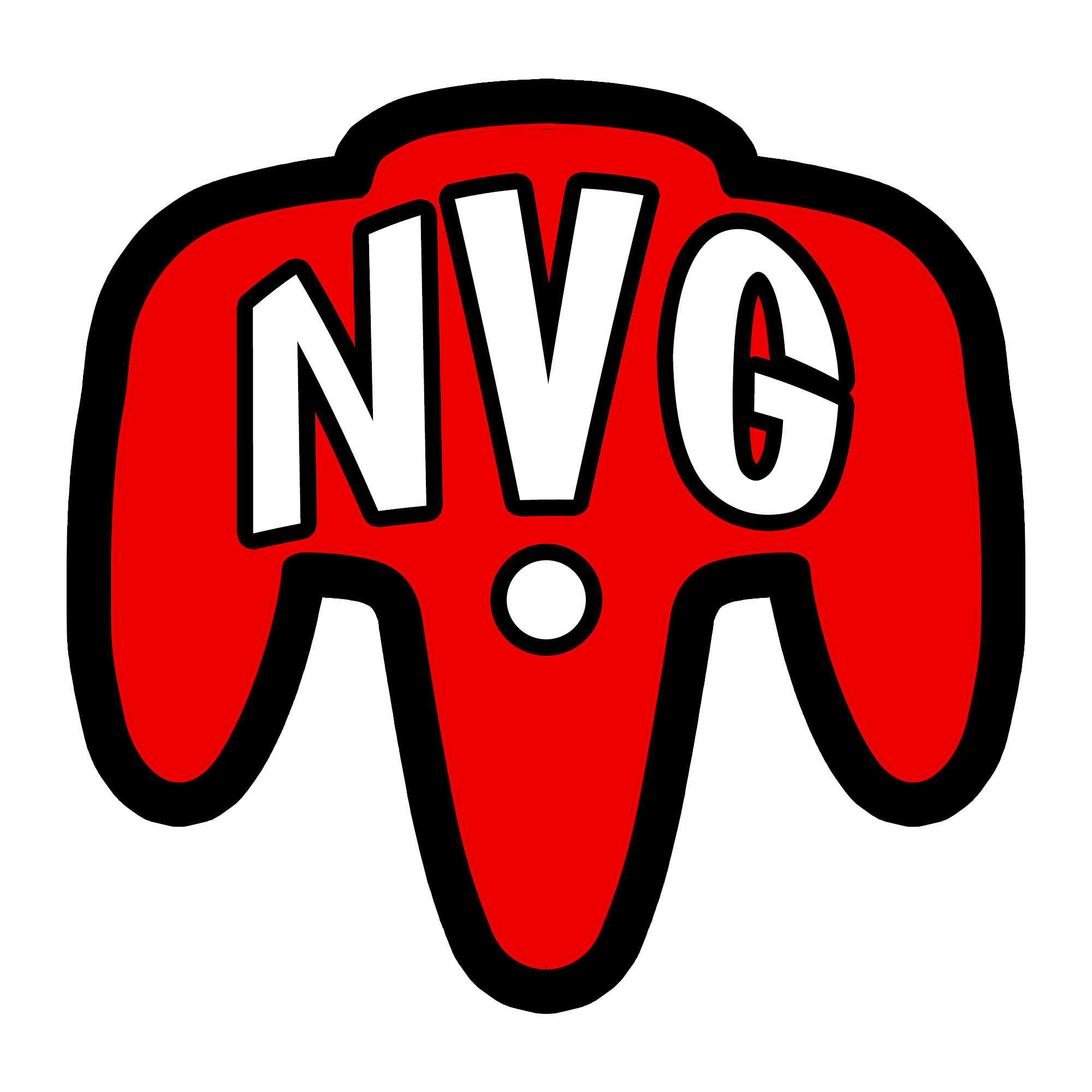 A smaller, profile picture version of Nostalgic Video Game's classic Red N64 controller logo!  This one was fun, working with an already established brand and design motif to bring something unique and custom tailored for use on social media and YouT