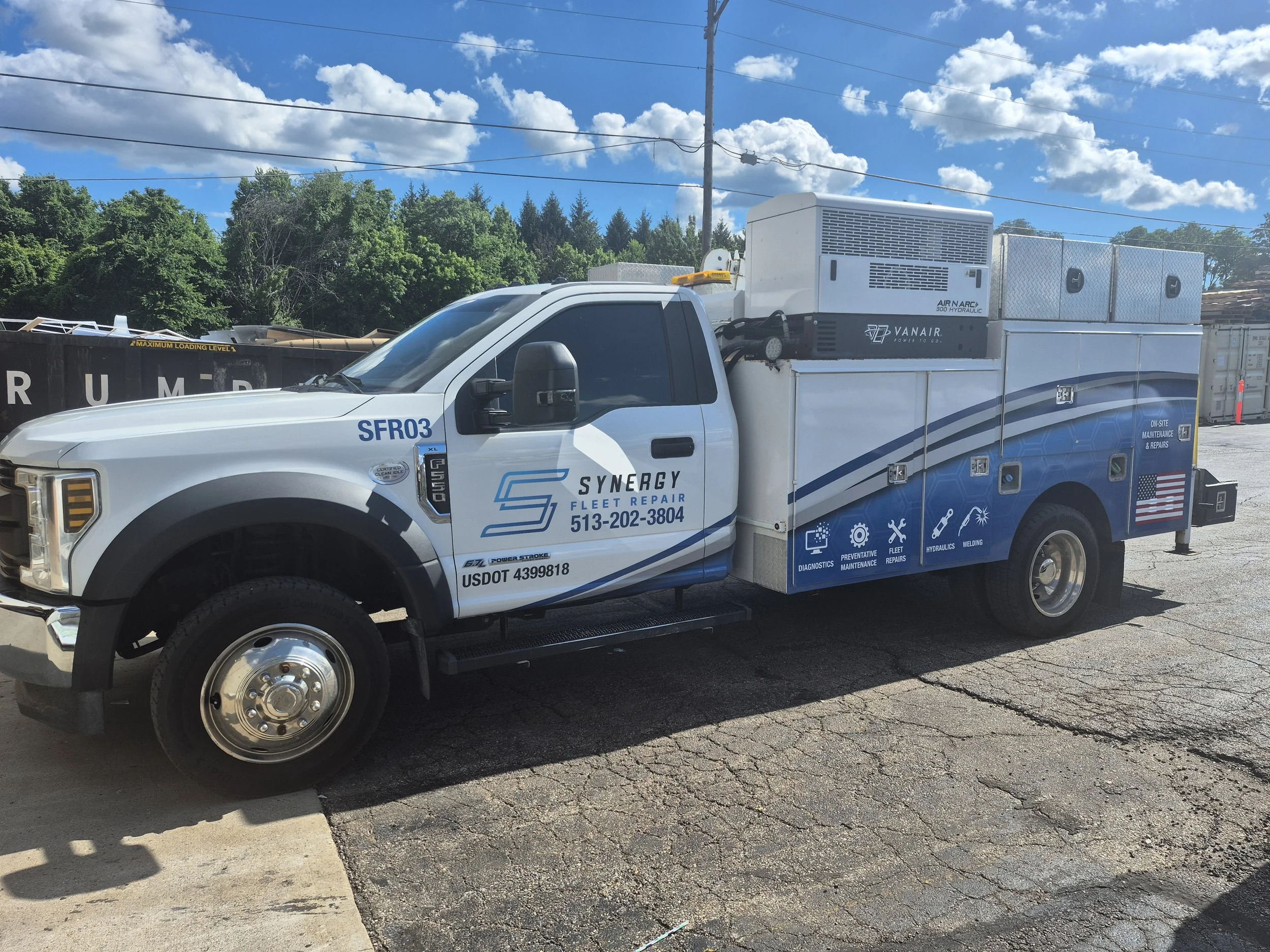 The Synergy Fleet Repair trucks came to use with just a rough concept, and the customer and I worked together extensively to land on a design he loved!  
