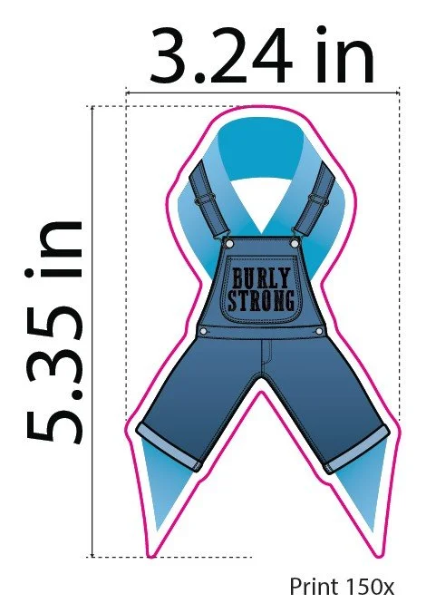 Some stickers we designed, produced, and donated.