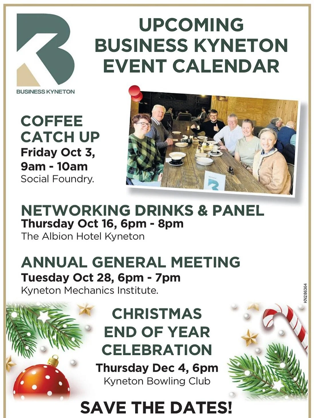 Dates for your calendar or diary! 🗓️

Did you see today&rsquo;s edition of the  @midlandexpress with our event calendar ad? Save the dates!

We will of course see you this Friday morning for coffee ☕️. Buy a coffee and have a chat. No RSVP needed!

