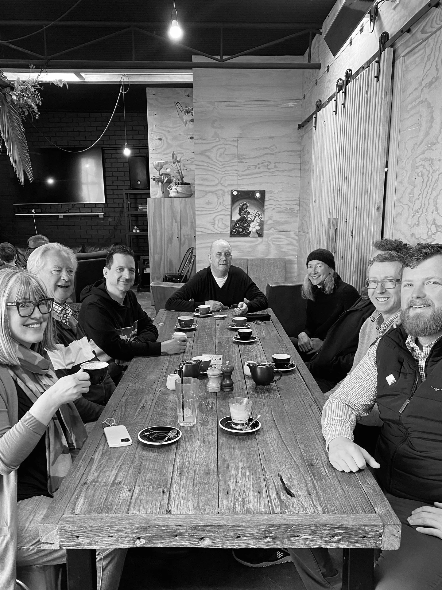 Our ☕️ catch-up this morning at 9 am -10 am at @socialfoundryau cafe.

Dale, Rob, Michael, Nicolas, Glen ( out of shot ), Lisa, Jervis, Christina ( taking this photo ) and Julie chatted and networked over a coffee. 

A bank&rsquo;s regional engagemen