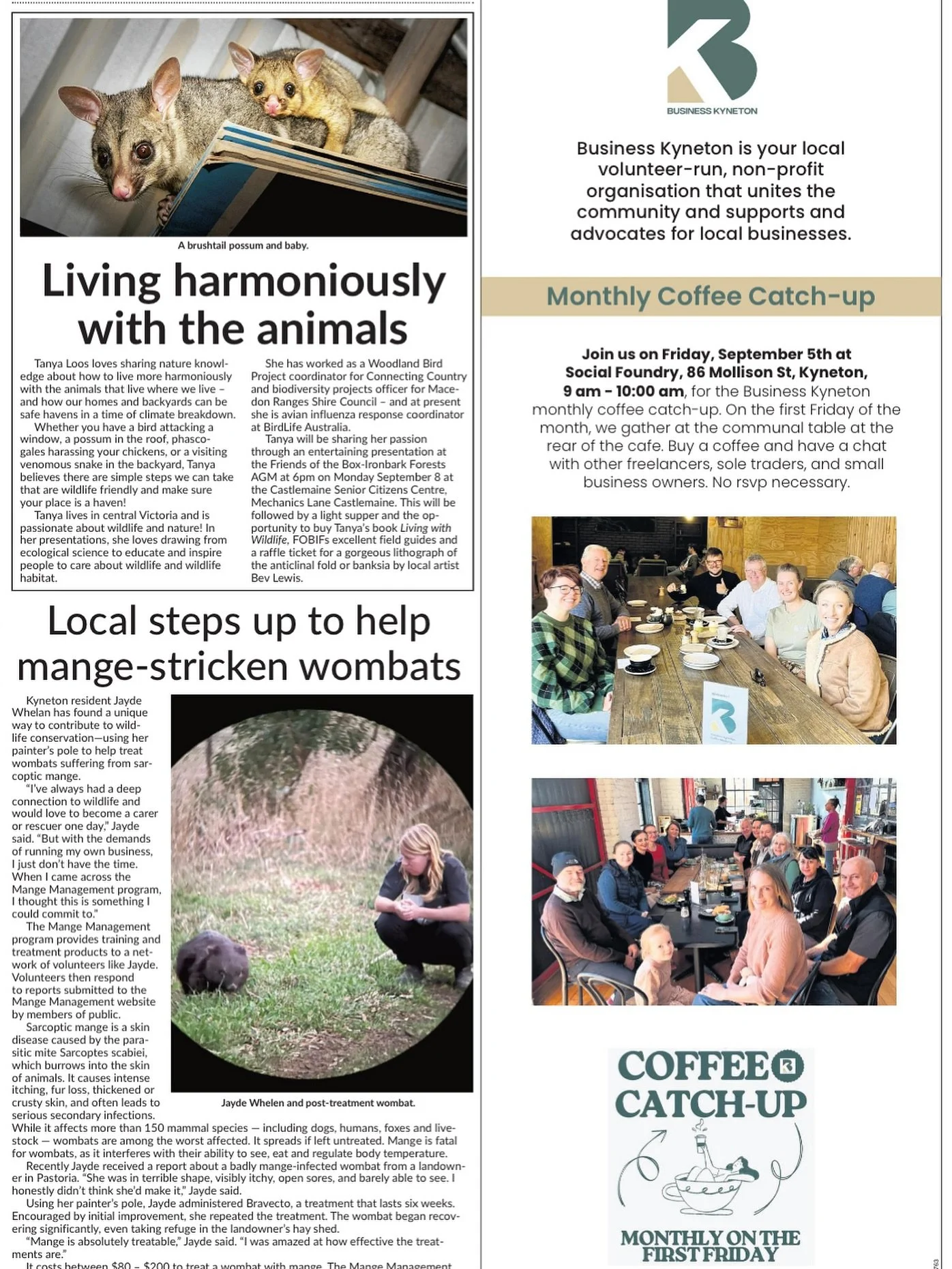 A big thank you to one of our sponsors, the Midland Express newspaper for the mention. Their general manager, Tim Ellen, also gives his time as our volunteer Treasurer. 

Please see the @midlandexpress issue Tues 2nd Sept, page 15, featuring our coff