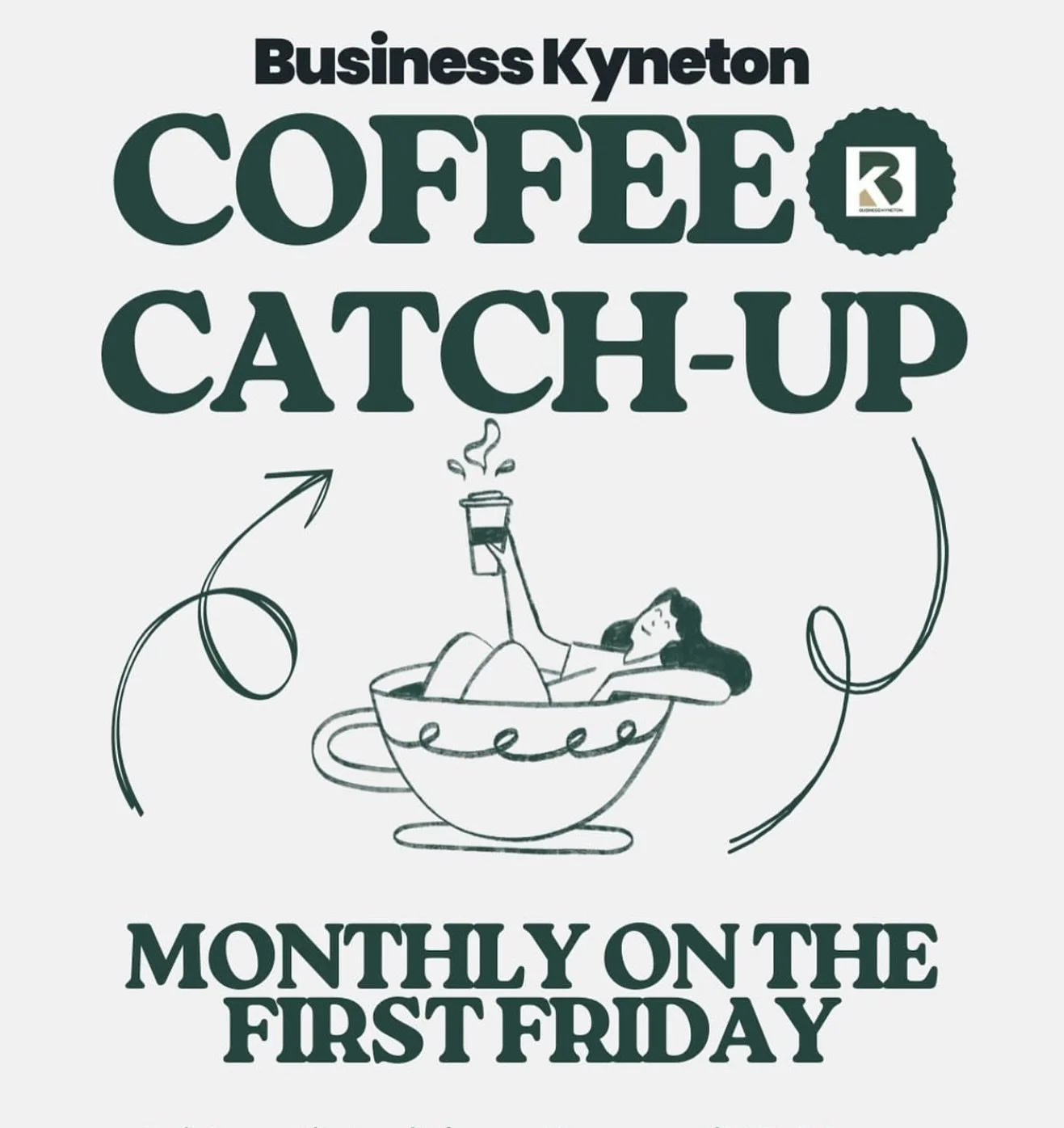 Join us on Friday, Nov 7th at @socialfoundryau from 9am until 10am for the Business Kyneton Monthly
Coffee Catch-Up. Buy a coffee, or a treat or even breakfast, and chat to other local business owners, sole traders, and freelancers. Everyone welcome!