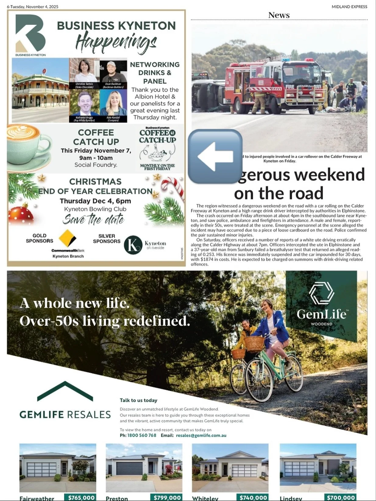 What&rsquo;s coming up for Business Kyneton?

☕️Coffee 
🗓️Friday Nov 7th
⏰9am - 10am
📍Social Foundry Cafe - no RSVP req 

🎄End of Year | Christmas Party 
🗓️Thurs Dec 4th 
⏰6pm - 8pm
📍Kyneton Bowling Club
🎟️Tickets via Eventbrite (link in bio)

