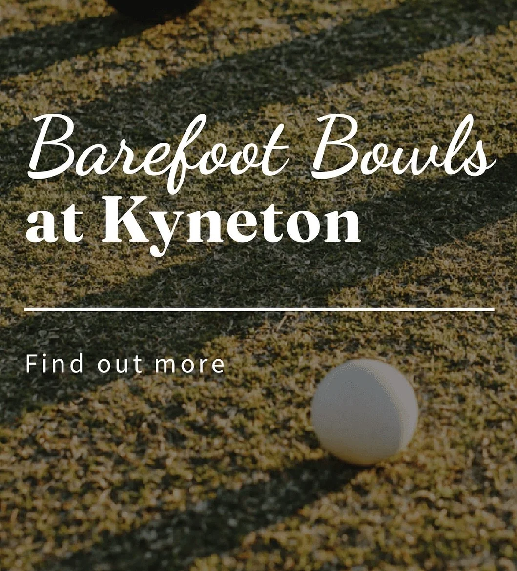 Have you tried Barefoot Bowls❓
Here is your chance&hellip; 
Join us for our @businesskyneton 🎄End of Year/Christmas event. Try your skill in a relaxed social setting, with local business owners.

📍Kyneton Bowling Club
🗓️Thursday Dec 4th
⏰6-8 pm
🎟