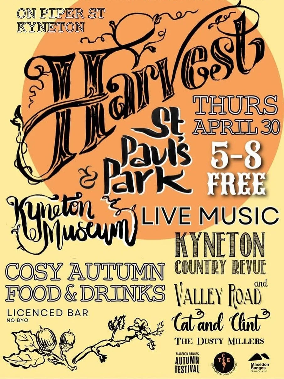 🍁Closing Night🍁
A Celebration - a twilight salute to all things autumn. Farewell the Autumn Festival at this family friendly event.

To celebrate the close of the Macedon Ranges Autumn Festival on Thursday 30 April 2026, @visitmacedonranges present