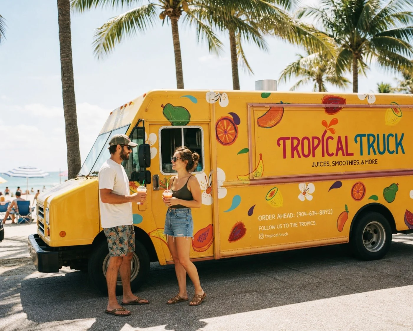 Tropical Truck
BRAND IDENTITY, ILLUSTRATION, ENVIRONMENTAL DESIGN