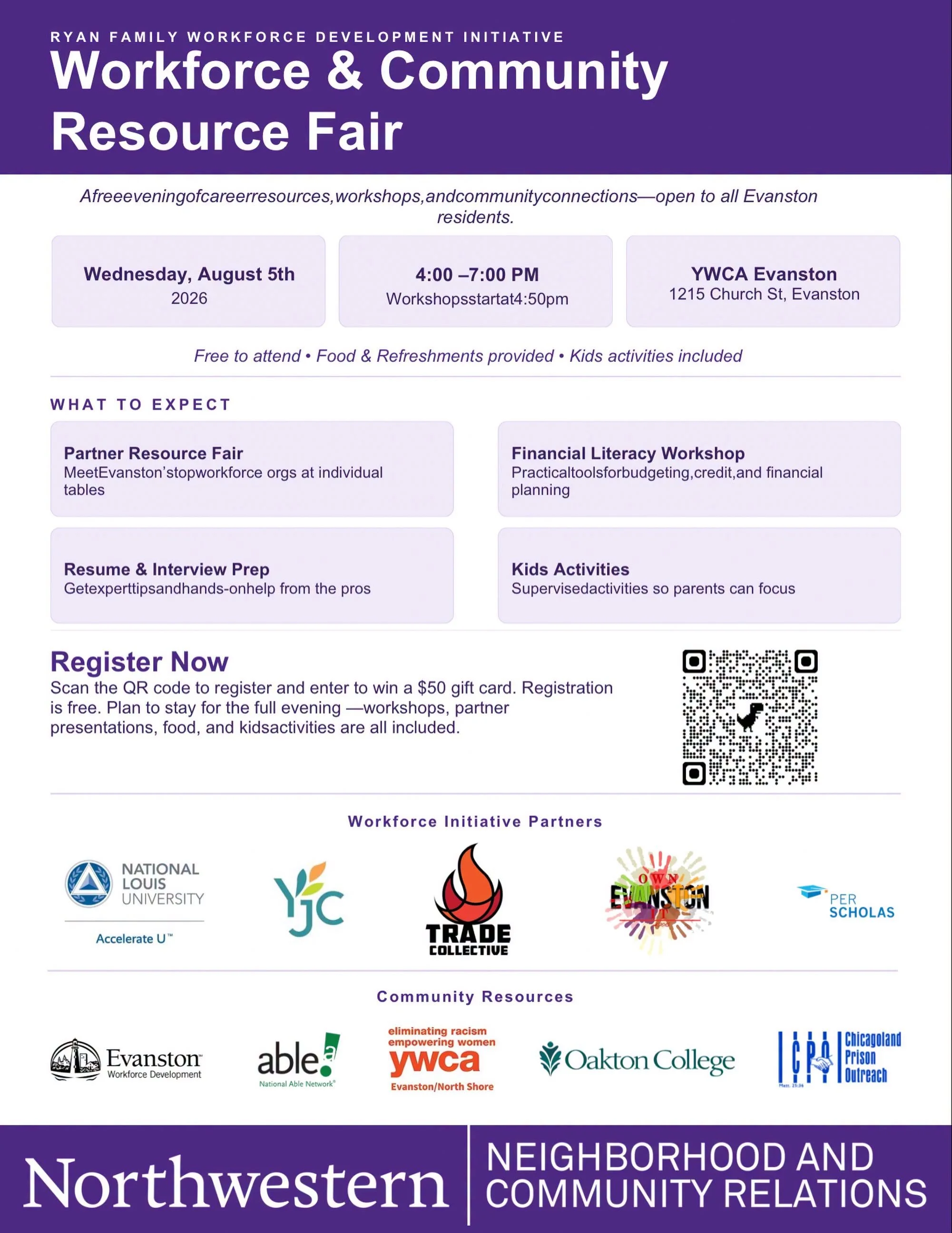 Northwestern Workforce and Community Resource Fair