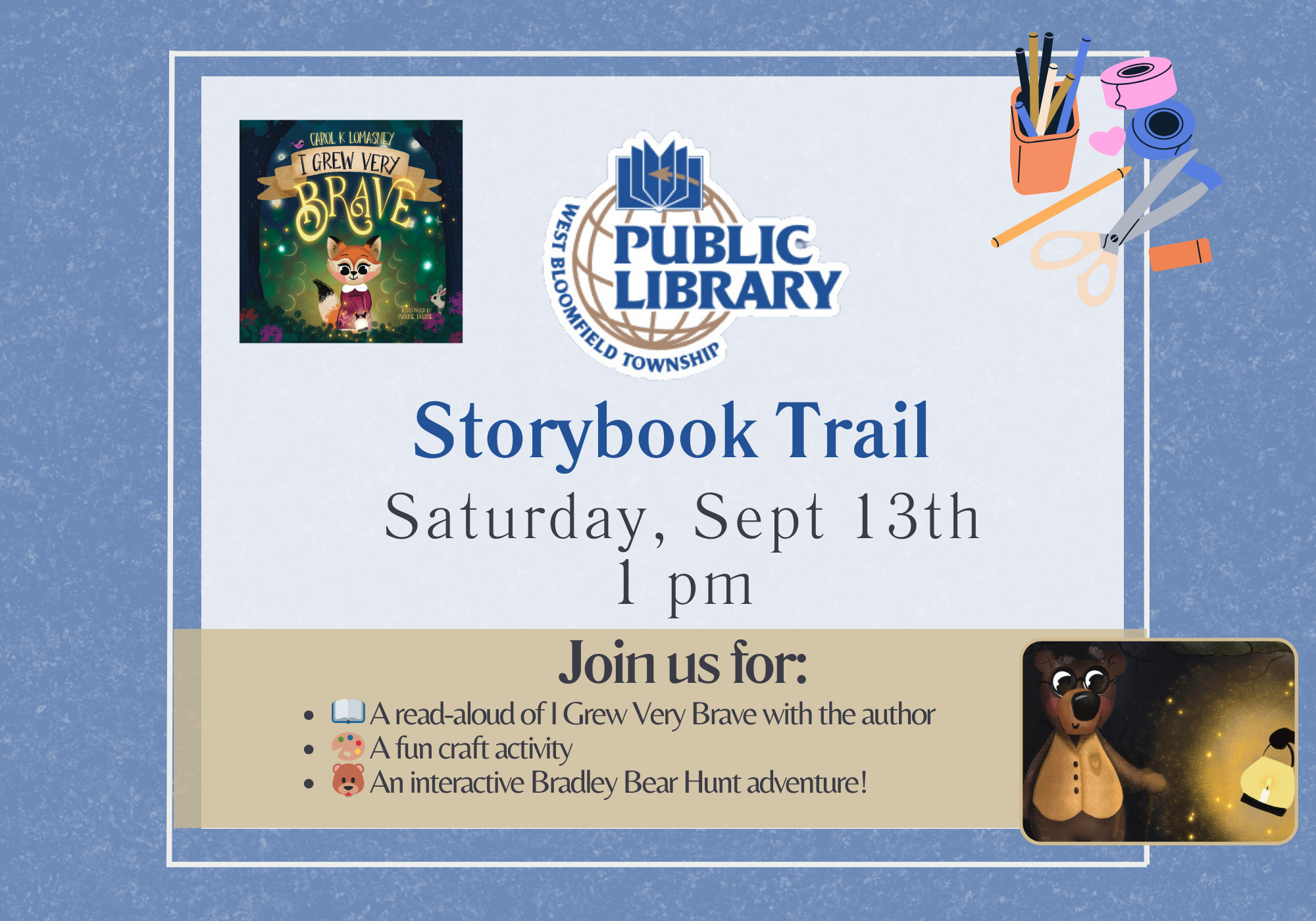 West Bloomfield Library Author Visit
