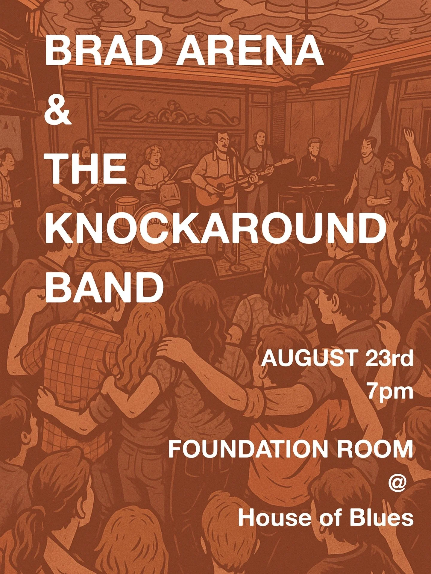 🚨SHOW ANNOUNCEMENT 🚨 
We’re playing the Foundation Room at House of Blues on Aug 23 with our friend @bradleybodadly 🎶
It’s gonna be a fun night — good vibes, live music, maybe a few unexpected covers 👀
🎟️ Grab your tickets in