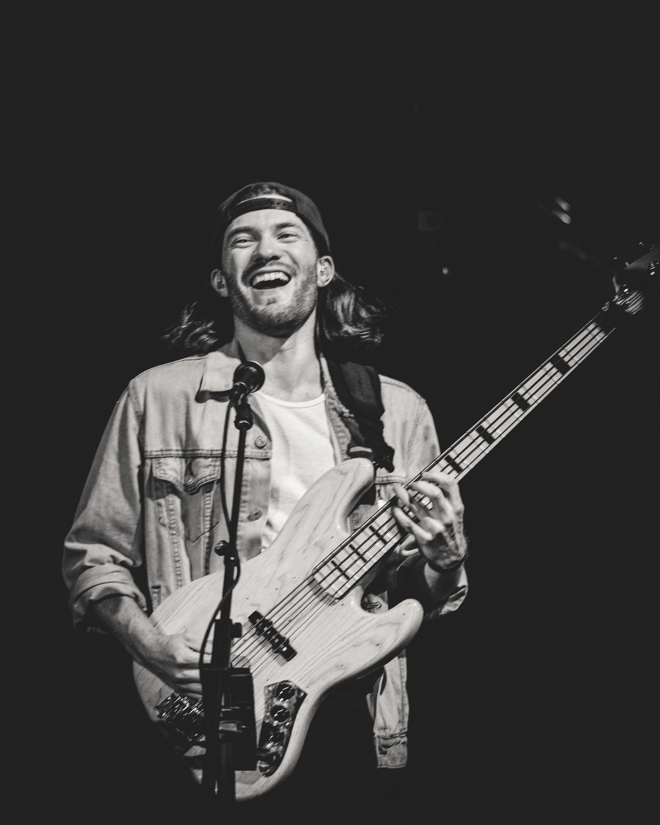 Matthew Robinson of The Knockaround Band. Bassist.