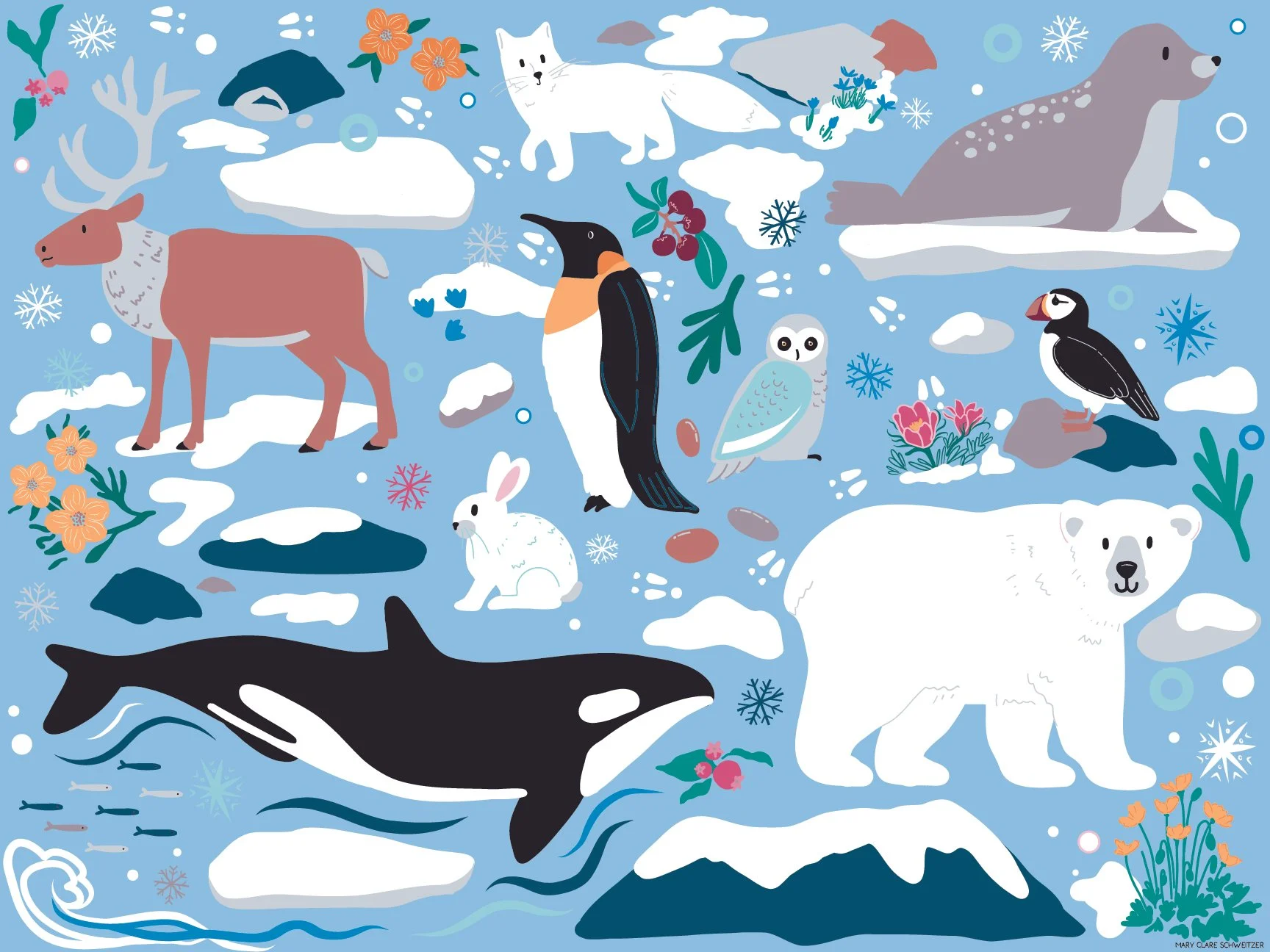 Arctic Animal Winter Puzzle Mary Clare Schweitzer Low Res.jpg