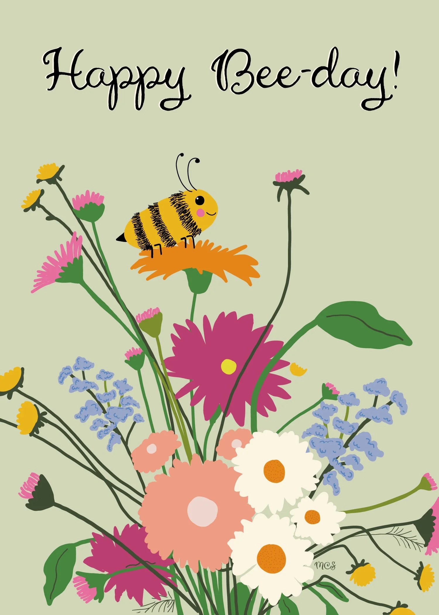 Happy Bee day Cute Bee Illustration 01 Artboard 1.jpg