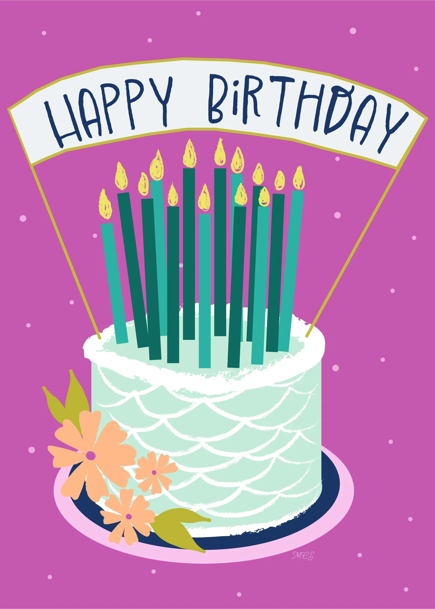 Birthday Banner Cake Mint Scallops Peach Flowers 01 Artboard 1.jpg