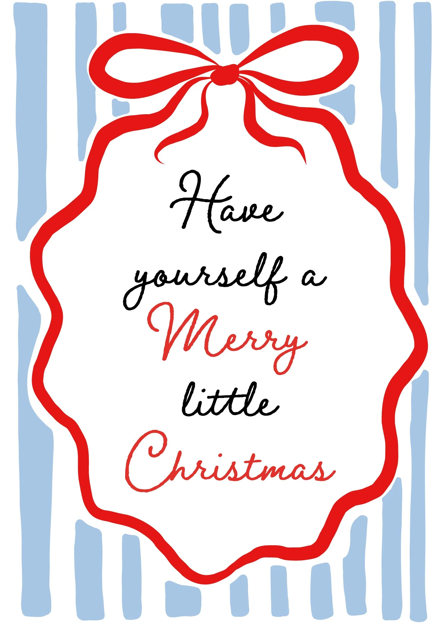Have yourself a merry little Christmas, modern Christmas colors, red and blue 01 Artboard 1.jpg