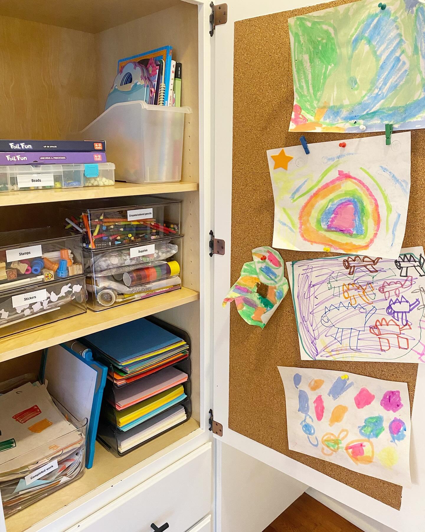 Art closet revamp 🎨

#organizationinspiration #organization #artsandcrafts #organizer