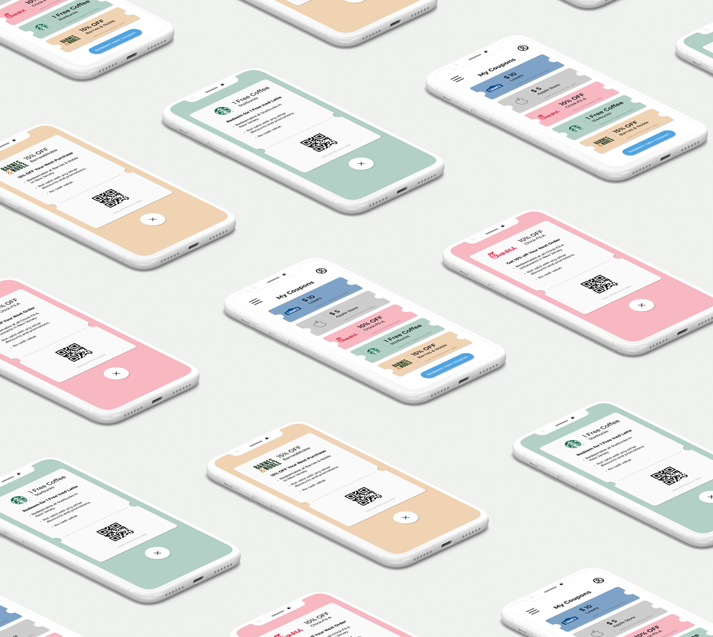 Coupon app mockup