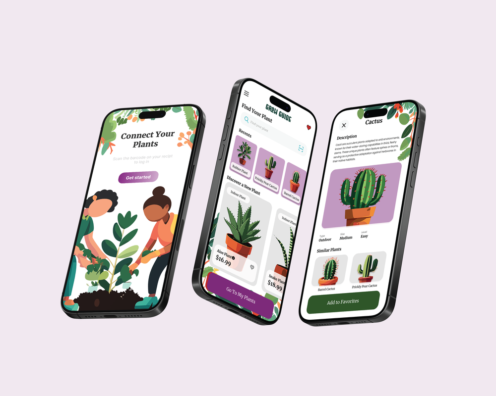 Plant care app design