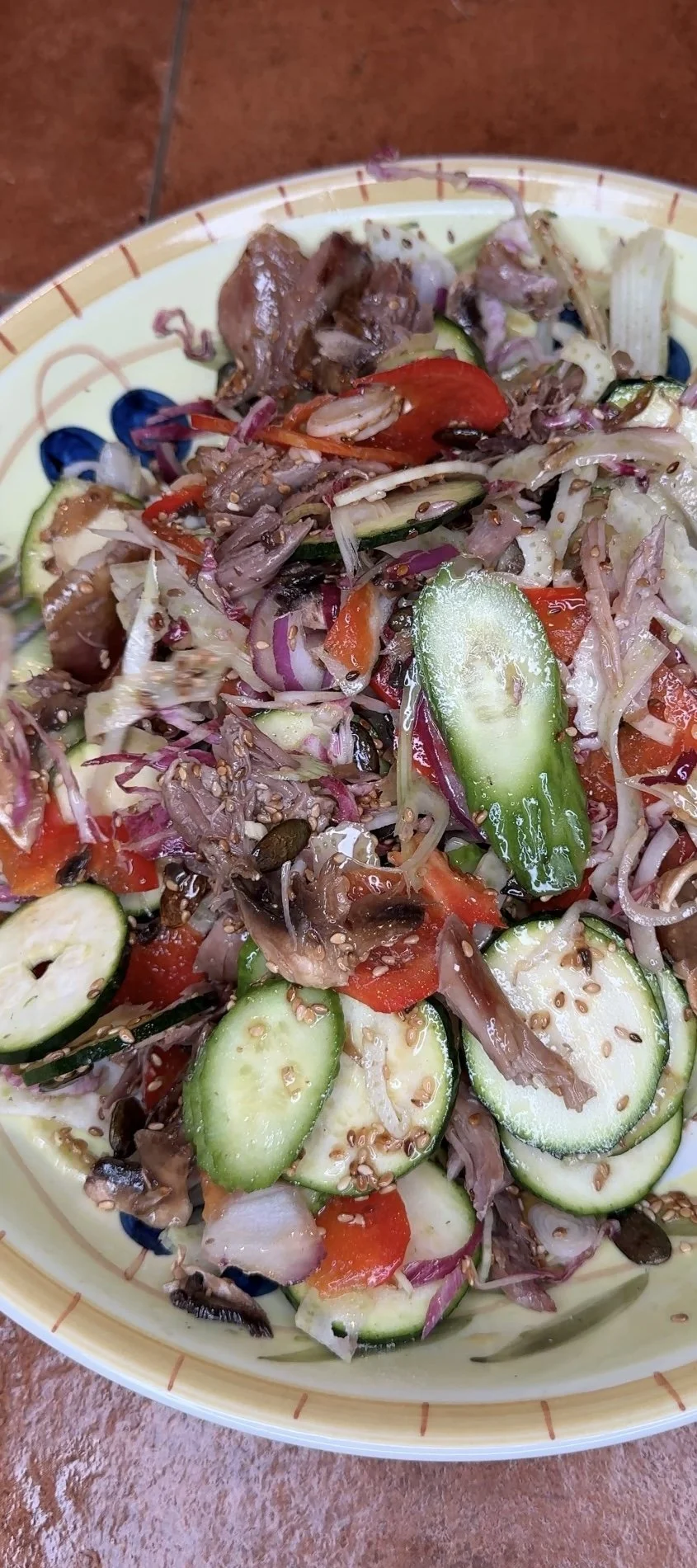 Salade de canard confit