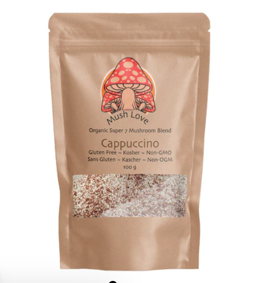 Cappuccino instant aux champignons adaptogènes