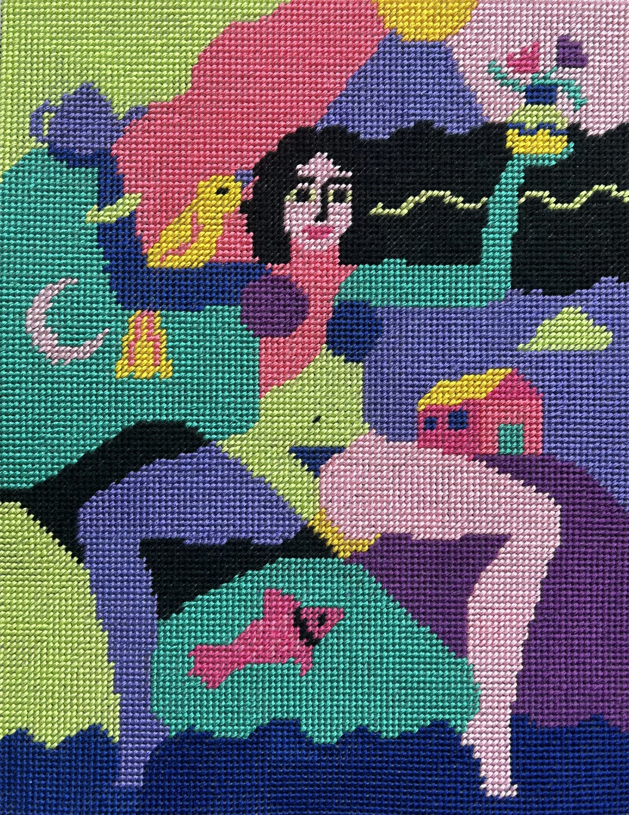  In Balance, 11"x14, 2025, Embroidery