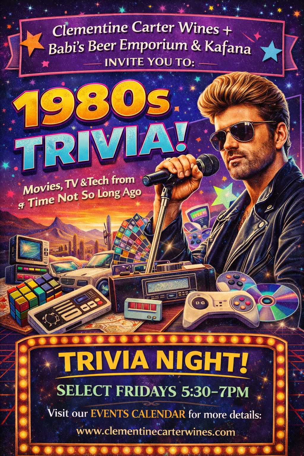 🎧🕶️ Think Fast, Sip Slow Trivia Night! 1980s Trivia Night