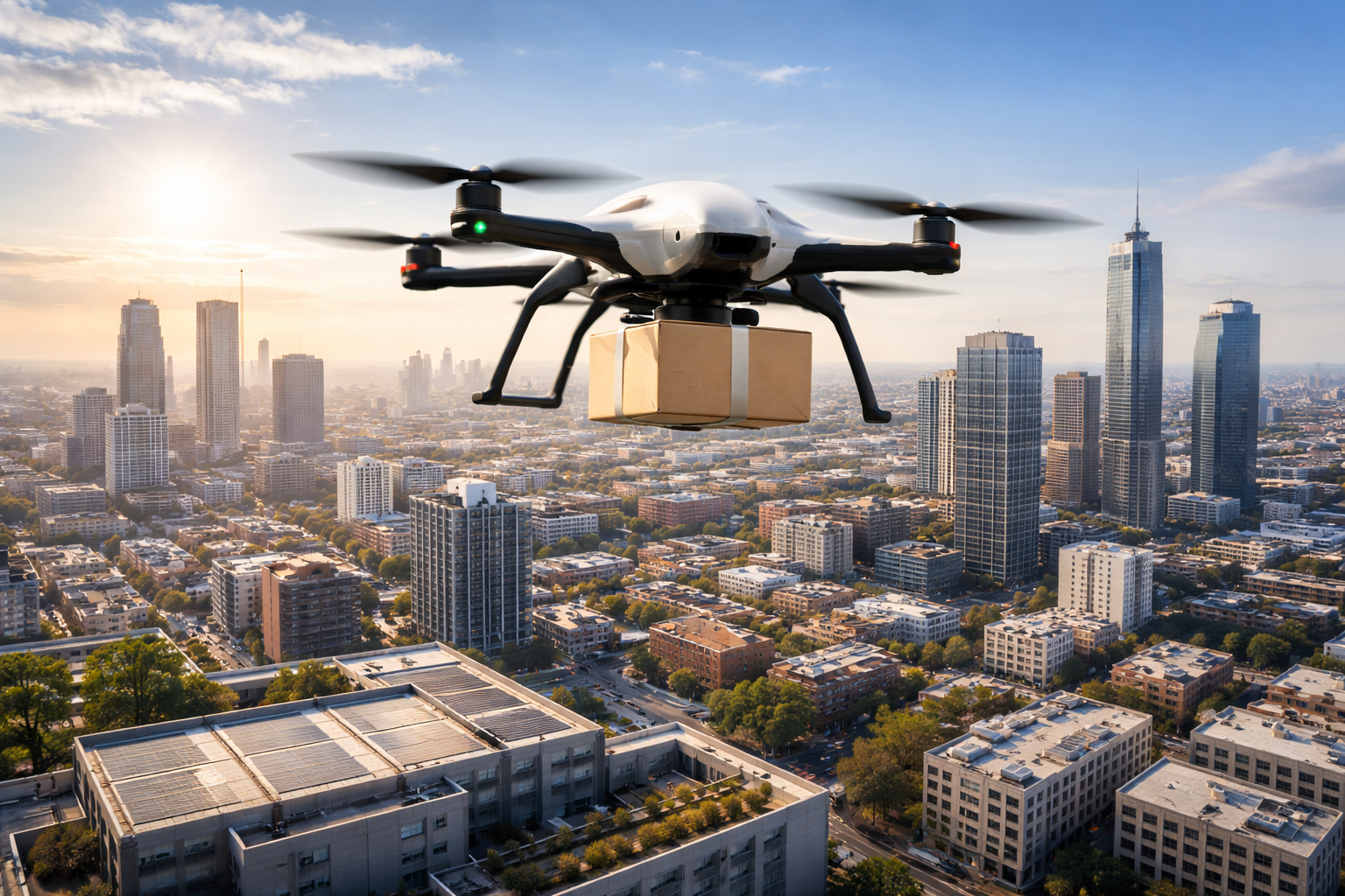 Package delivery drone