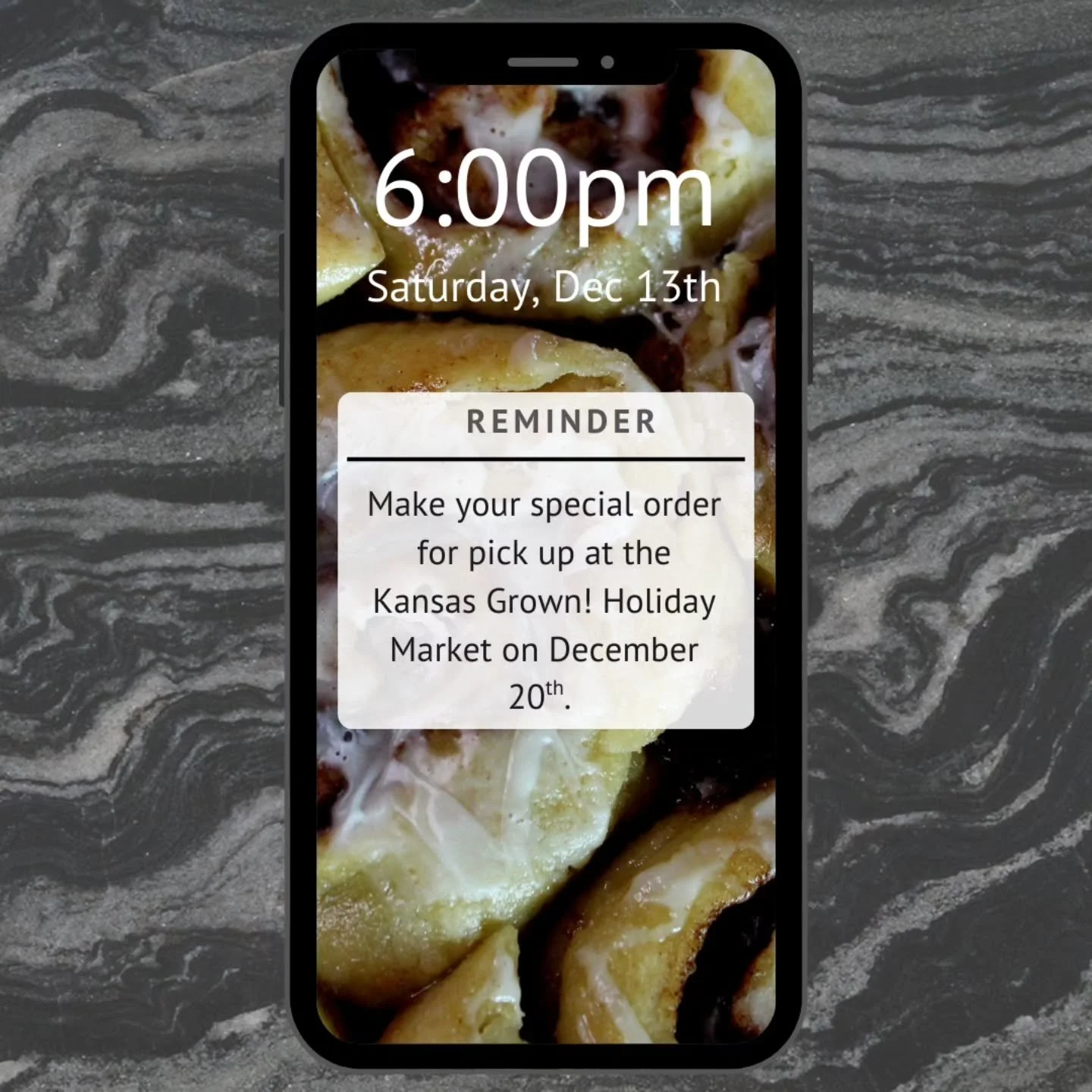 Don't forget to place your order by tomorrow so you can get all of your favorite treats at the winter market next weekend! You can reach out to us via social media or by texting (316) 542-1050. 

#kansasgrownfarmersmarket #kansasgrown #kitchenmagic #