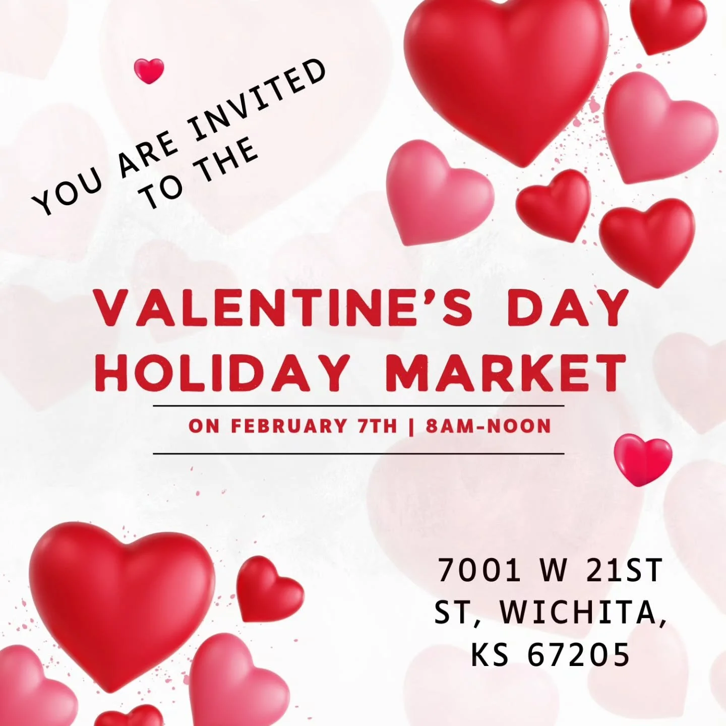 Hello, everyone! Our next market is going to be the Kansas Grown! Indoor Market right before Valentine's Day! It will be from 8 am to noon on February 7th, 2026. Come find us inside the Extension Center at 21st and Ridge! 

We will be accepting speci