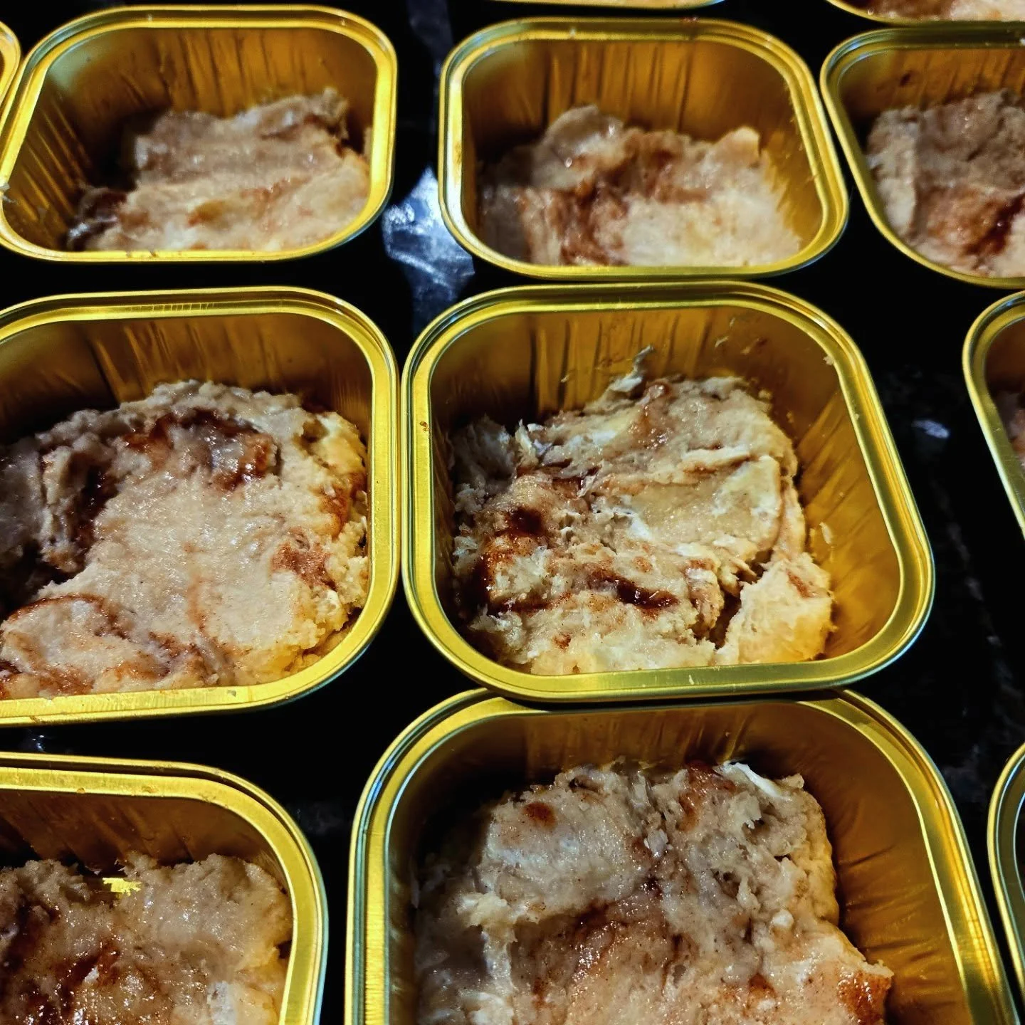 One of my favorite parts of prepping coffee cake.... seeing the patterns that show up in the swirls! I can't wait to see them fresh out of the oven.

#cinnamonswirl #coffeecake #blessedbbakery #blessedbe #glutenfreebakery