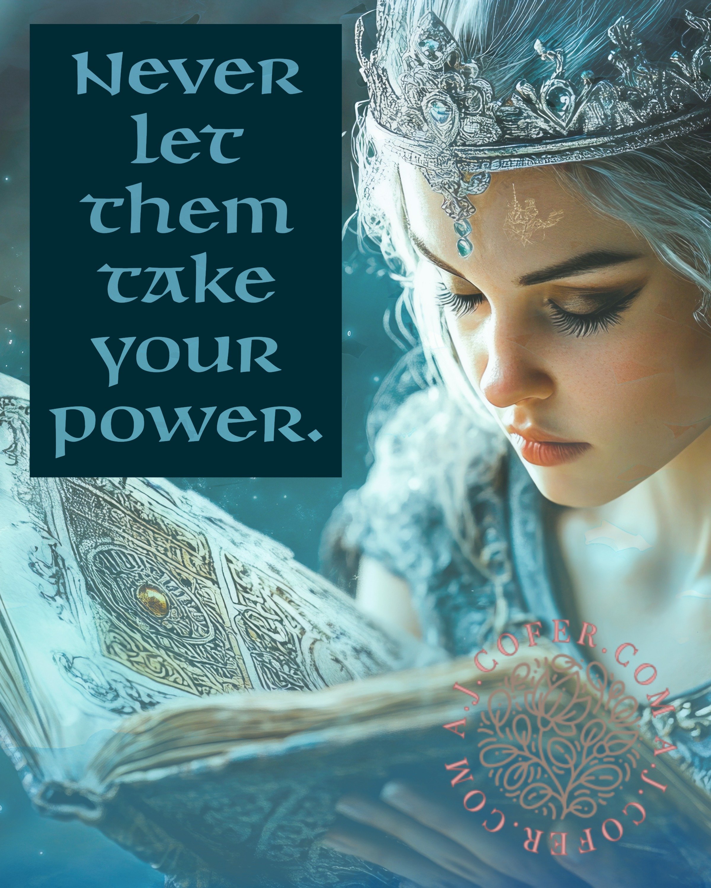 Never Let Them Take Your Power — 8×10 Digital Wall Art Download